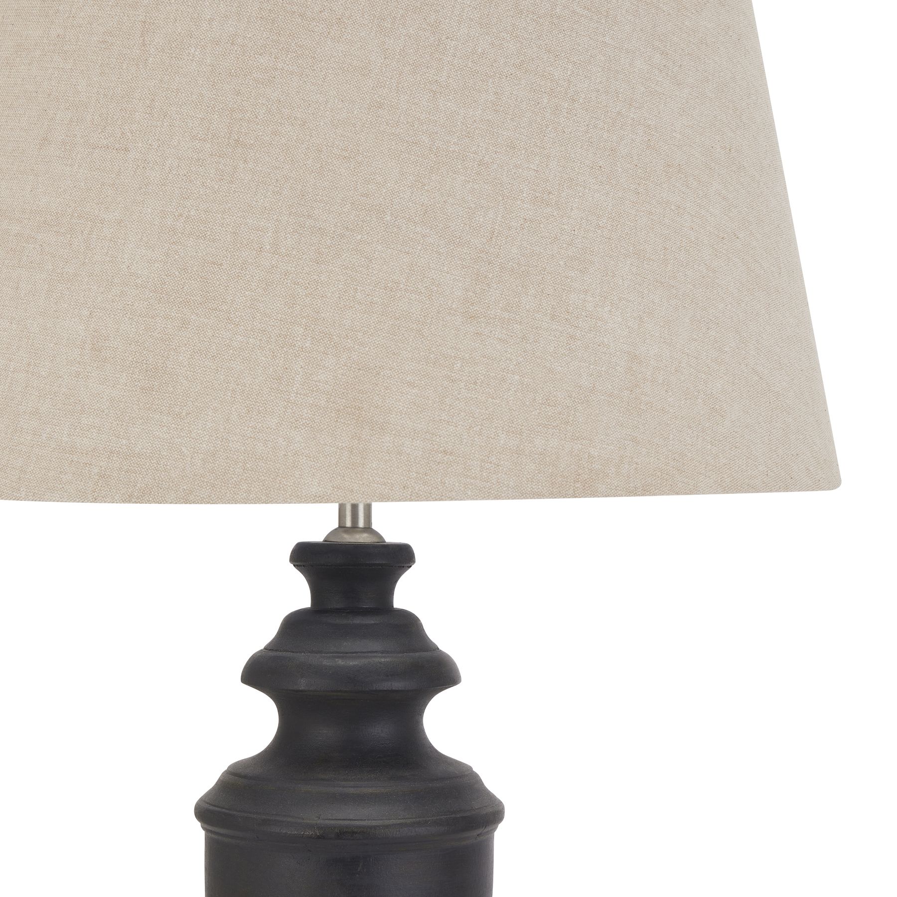Delaney Collection Grey Urn Lamp With Linen Shade - Image 2