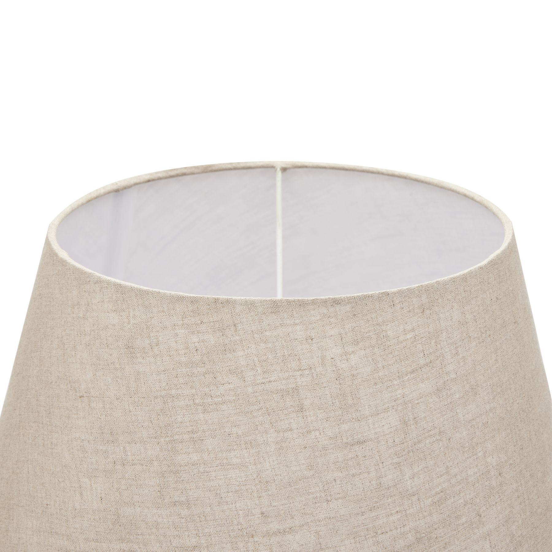 Delaney Natural Wash Spindle Lamp With Linen Shade - Image 3