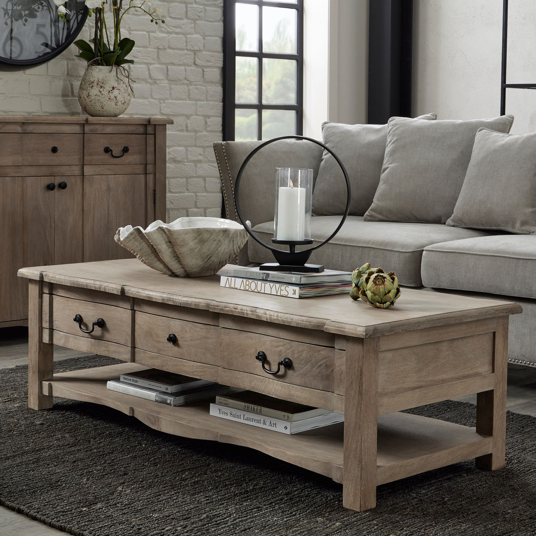 Copgrove Collection 2 Drawer Coffee Table - Image 5