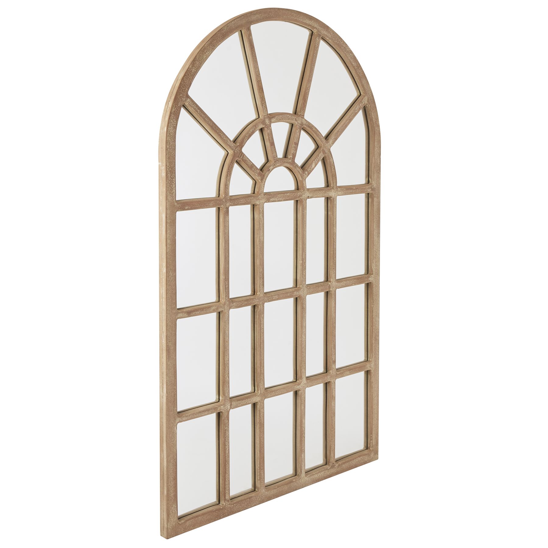 Copgrove Collection Arched Paned Wall Mirror - Image 1