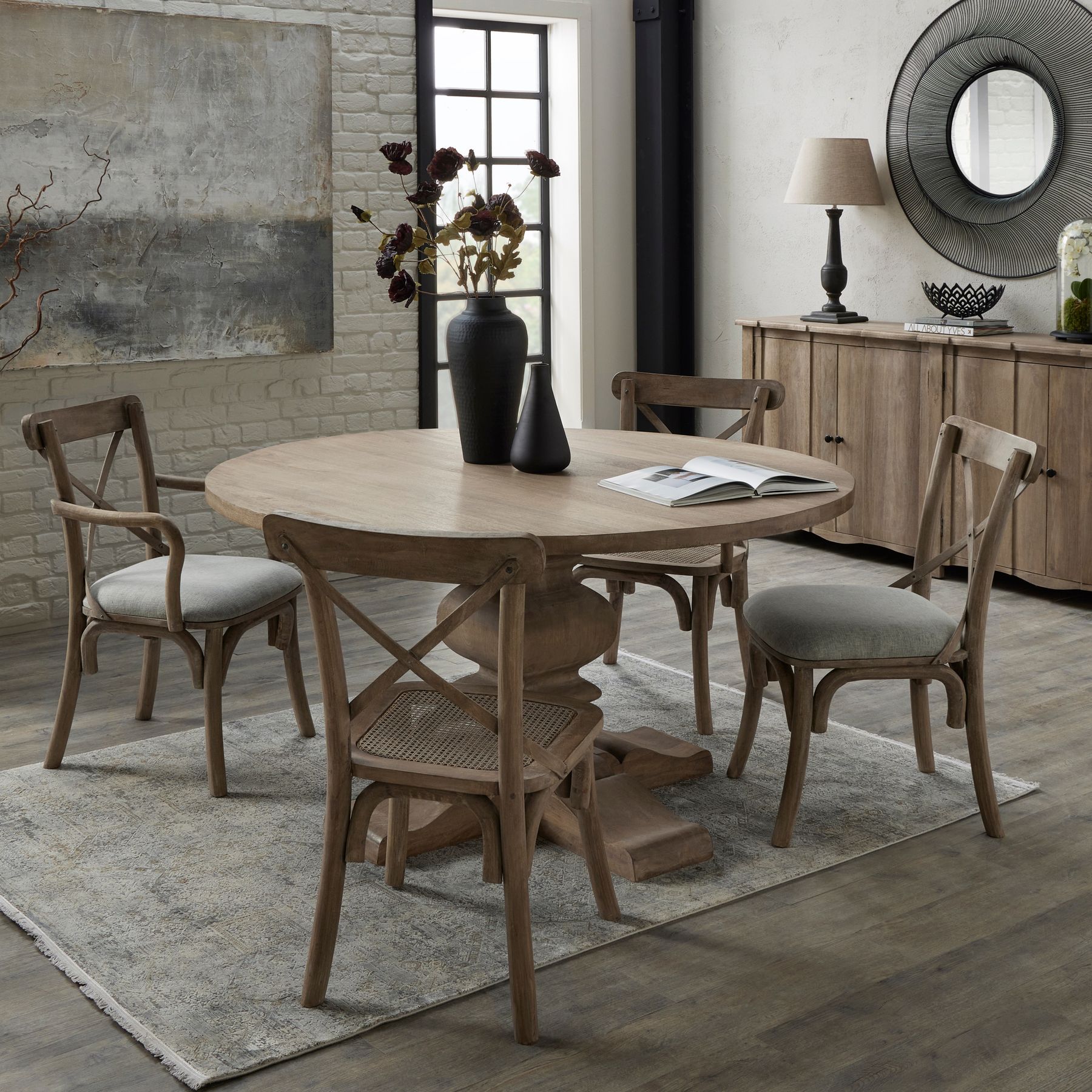 Copgrove Collection Round Pedestal Dining Table - Image 5