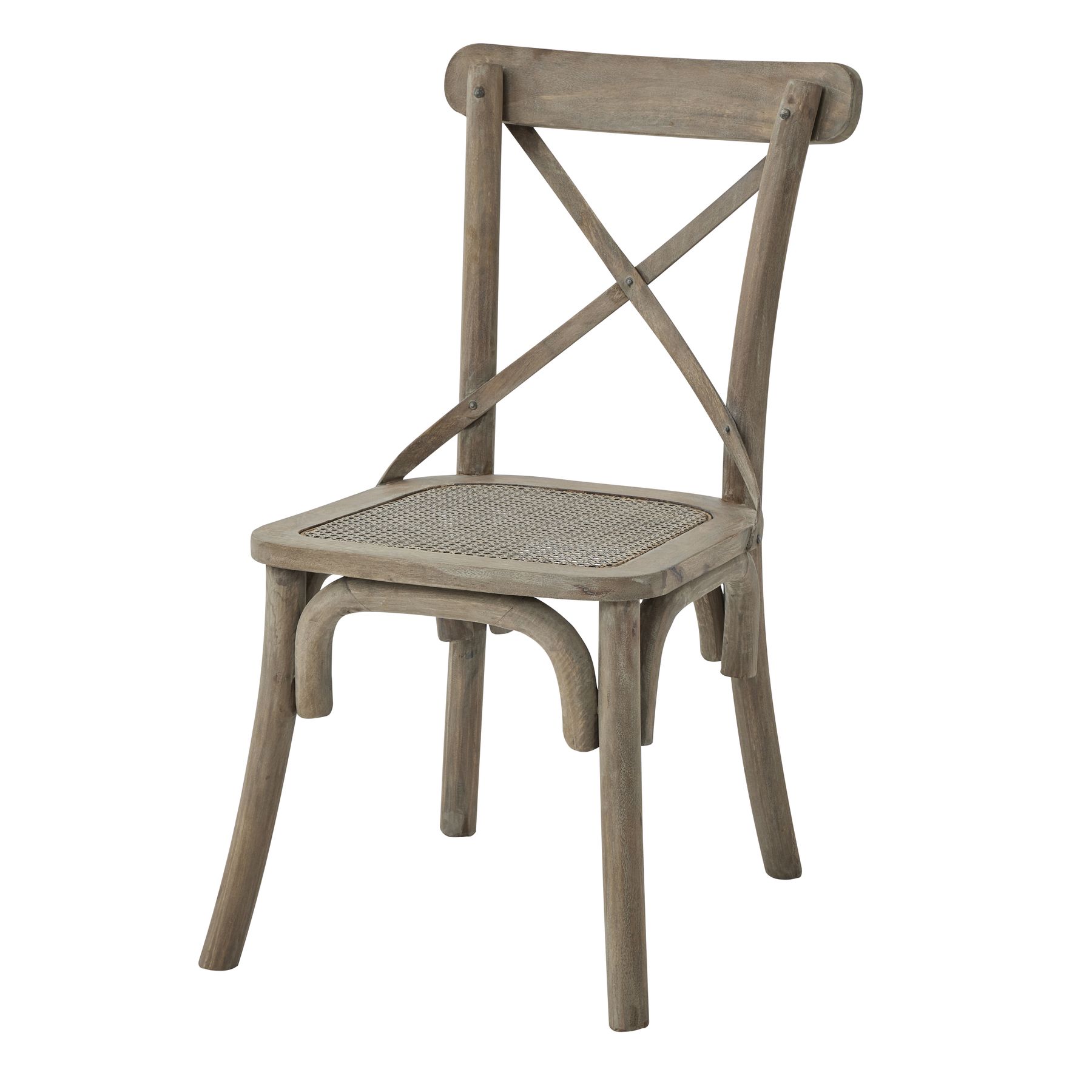 Copgrove Collection Cross Back Chair With Rush Seat - Image 1