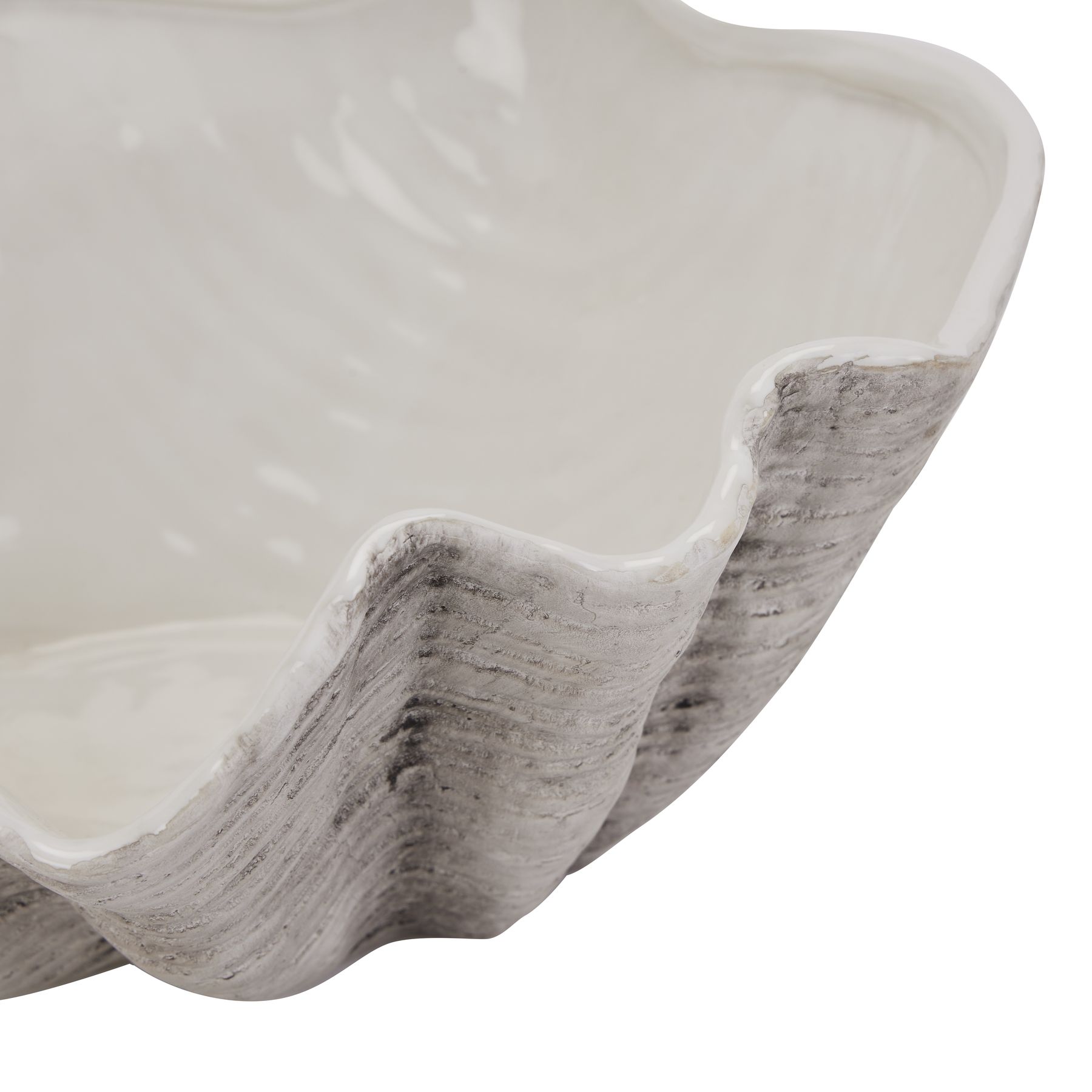 Large Ceramic Adele Shell Bowl - Image 2