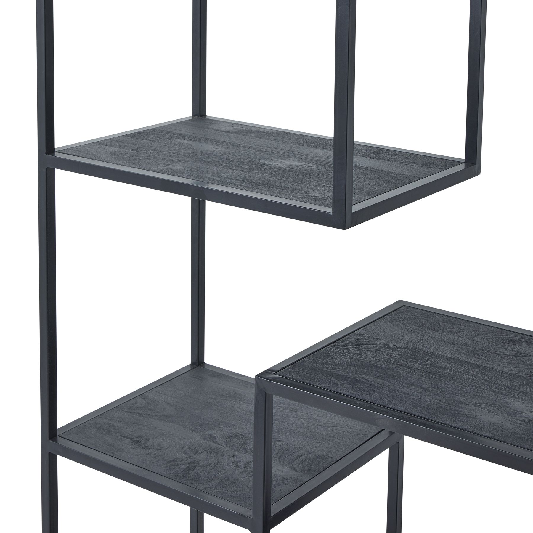 Large Black Multi Shelf Unit - Image 2