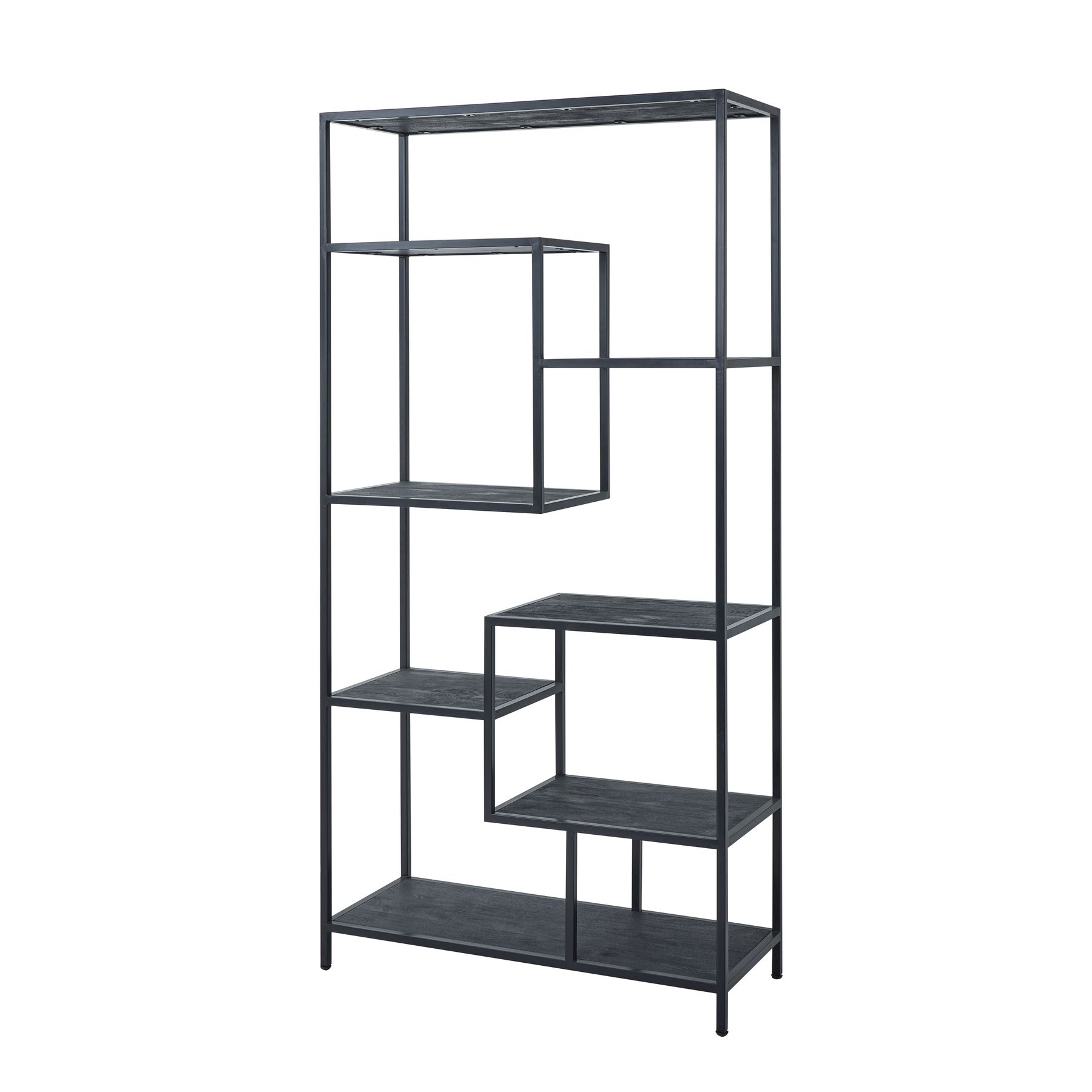 Large Black Multi Shelf Unit - Image 1