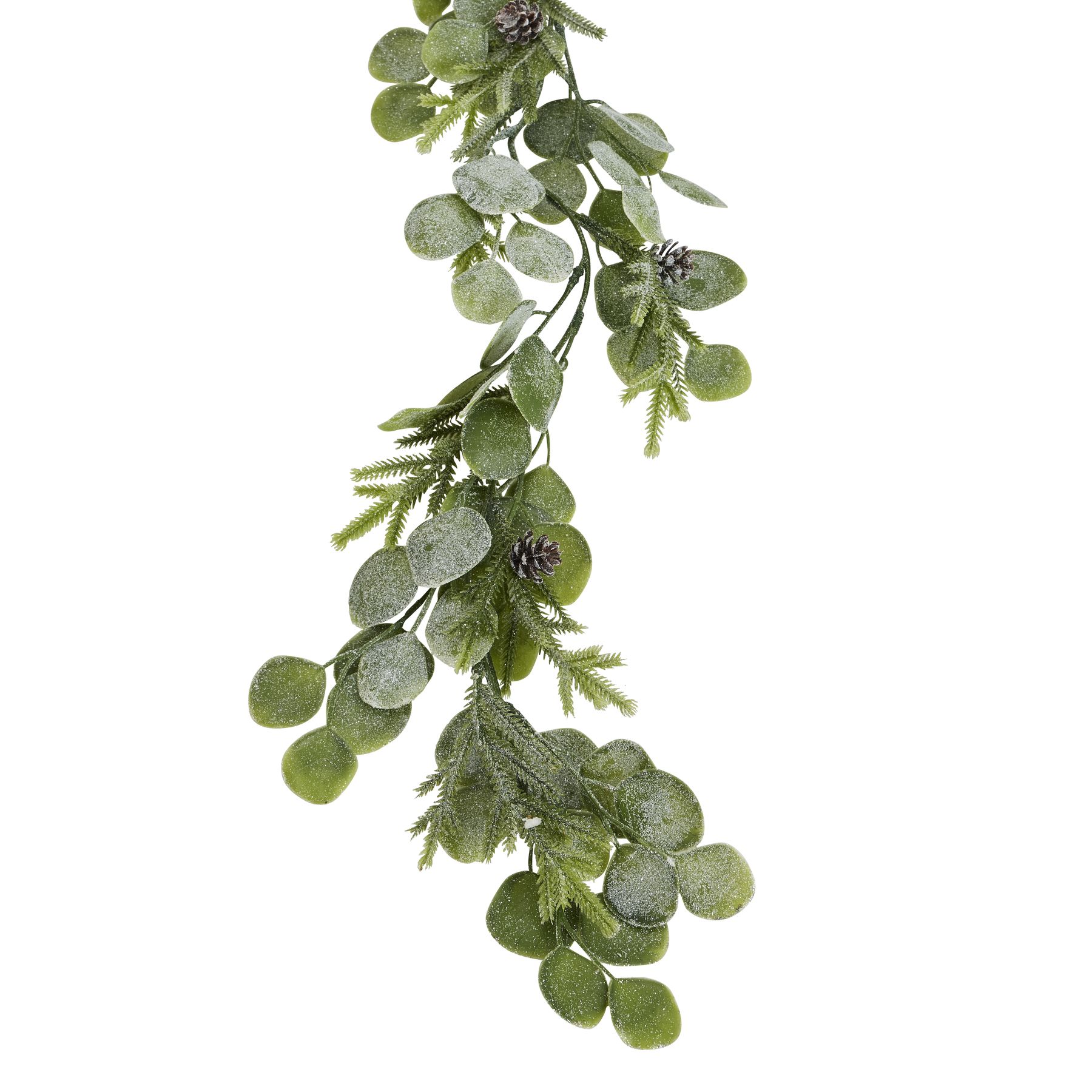 Frosted Pine And Eucalyptus Garland - Image 2