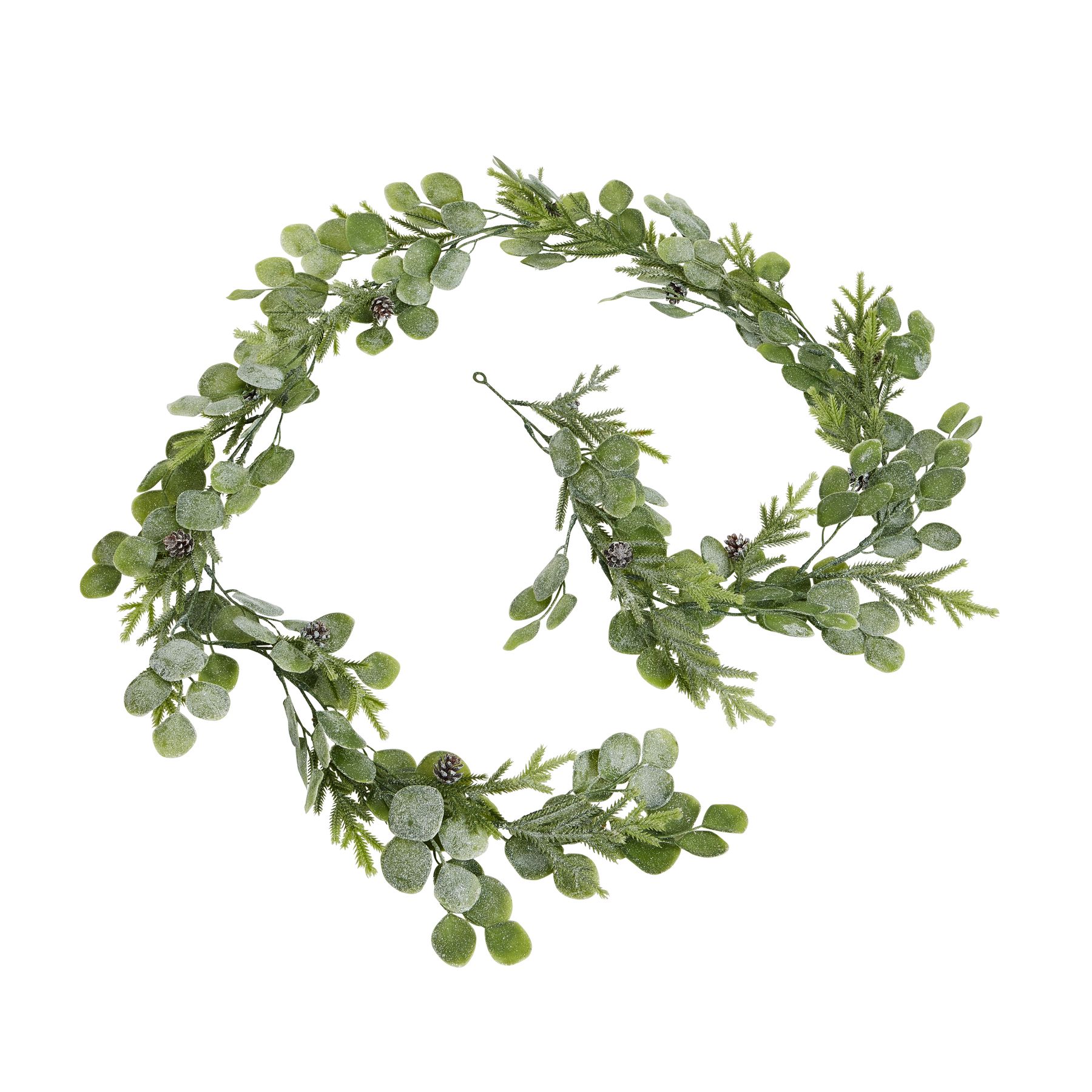 Frosted Pine And Eucalyptus Garland - Image 1