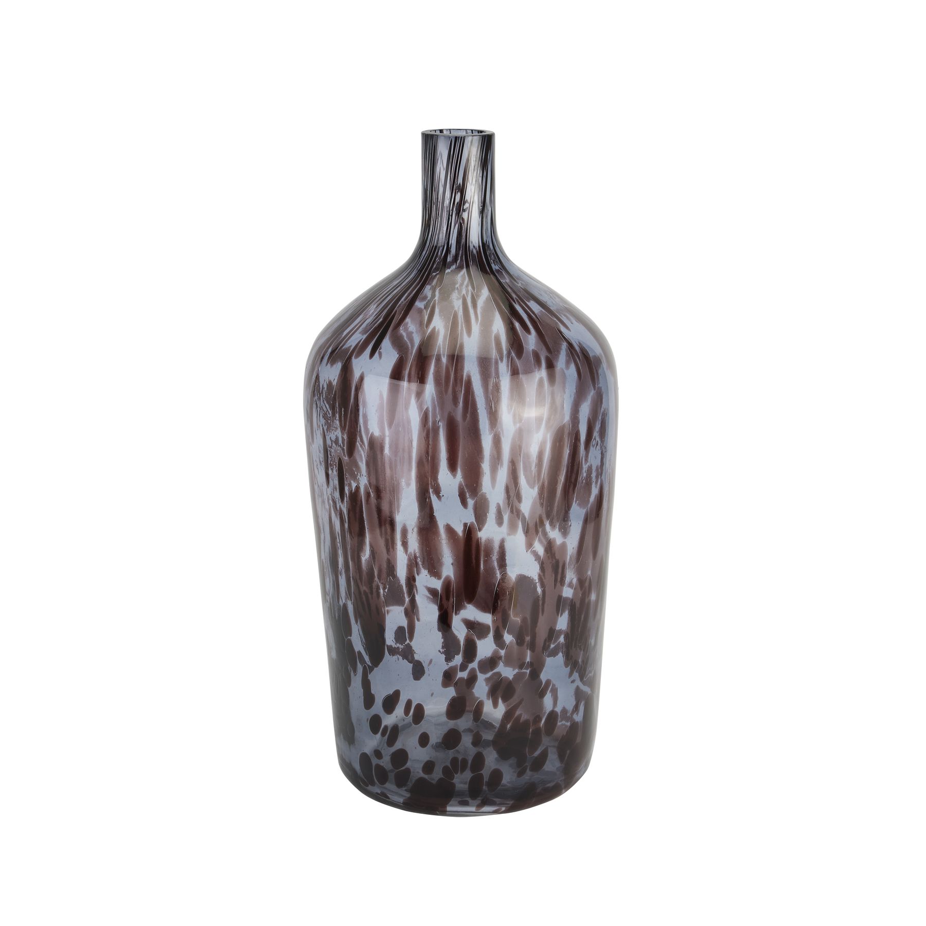 Black Dapple Bottle Vase - Image 1