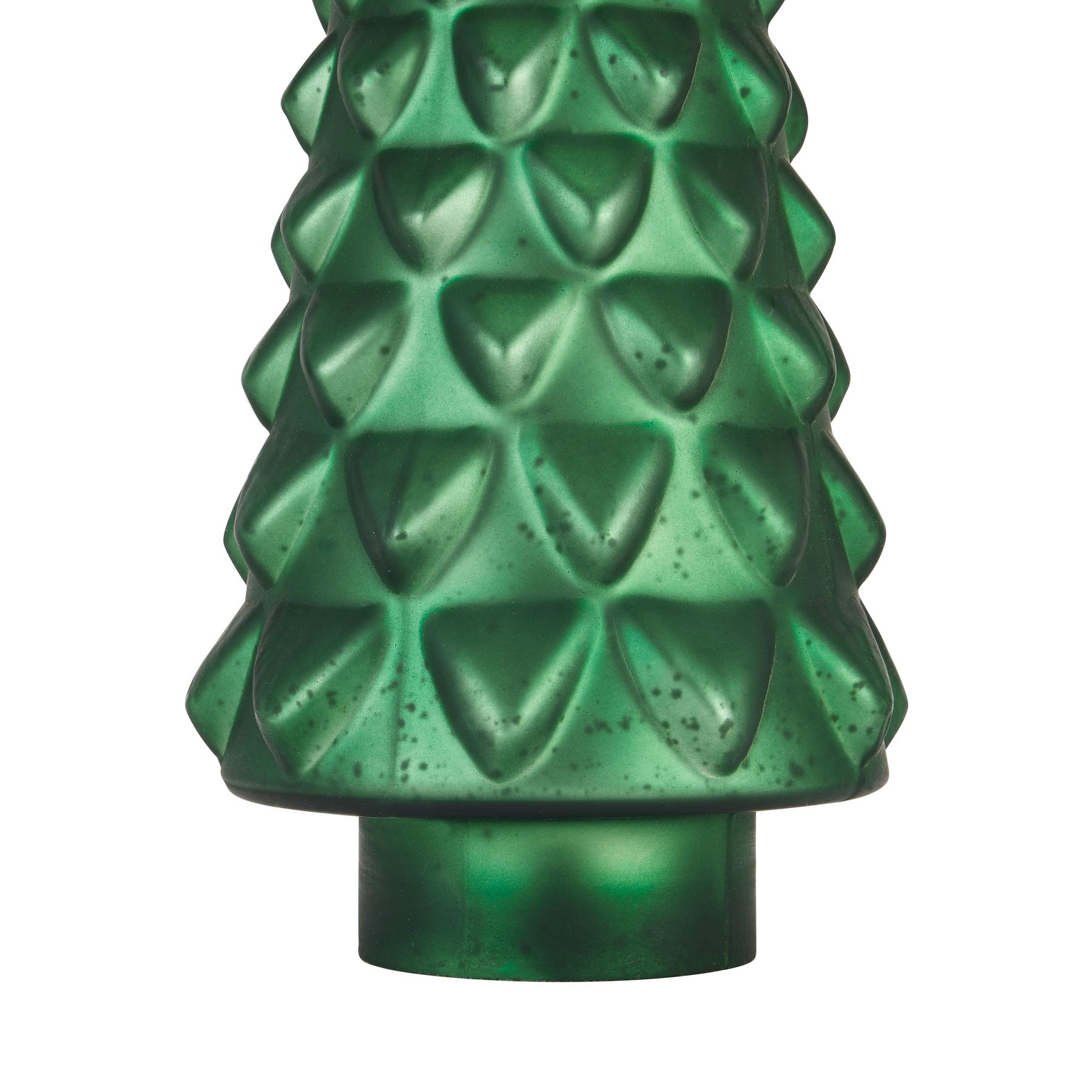 Noel Collection Large Forest Green Glass Decorative Tree - Image 2