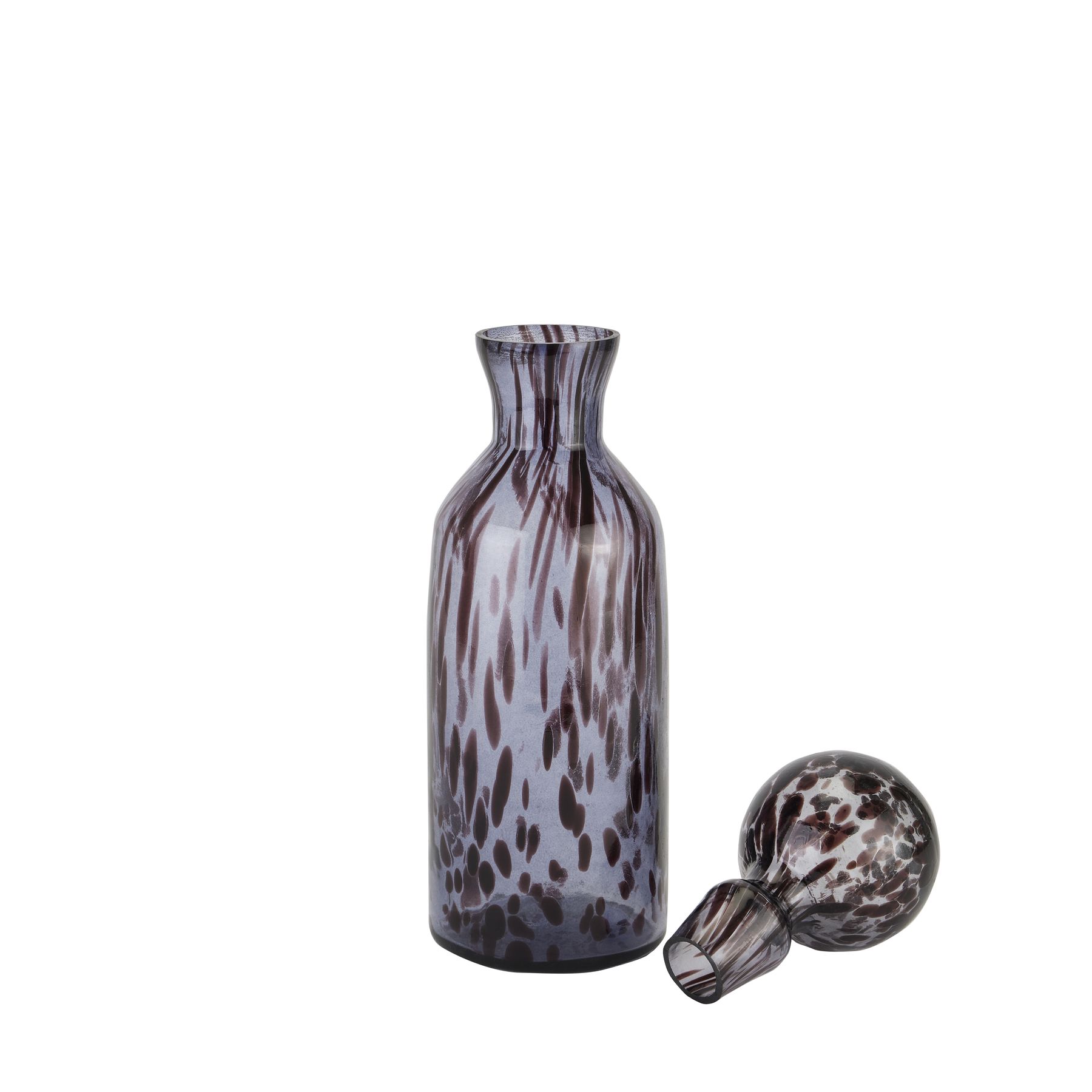 Black Dapple Bottle With Stopper - Image 2