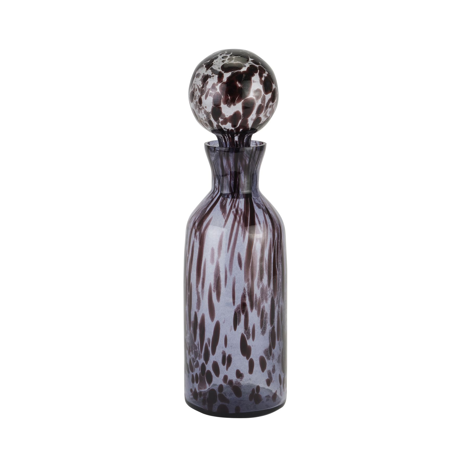Black Dapple Bottle With Stopper - Image 1