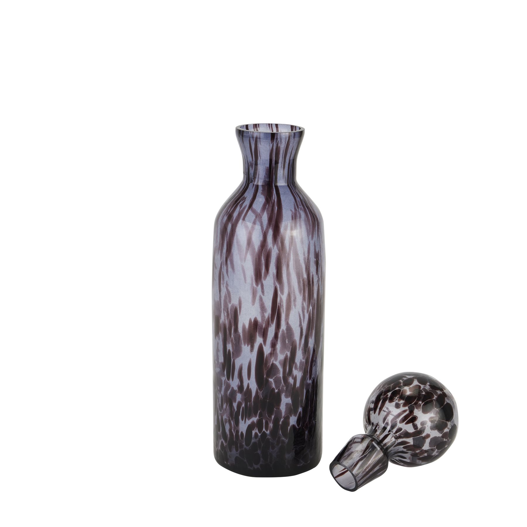Black Dapple Large Bottle With Stopper - Image 2
