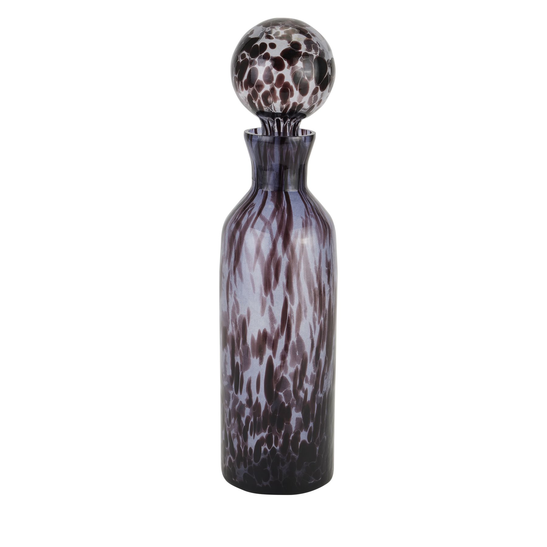 Black Dapple Large Bottle With Stopper - Image 1