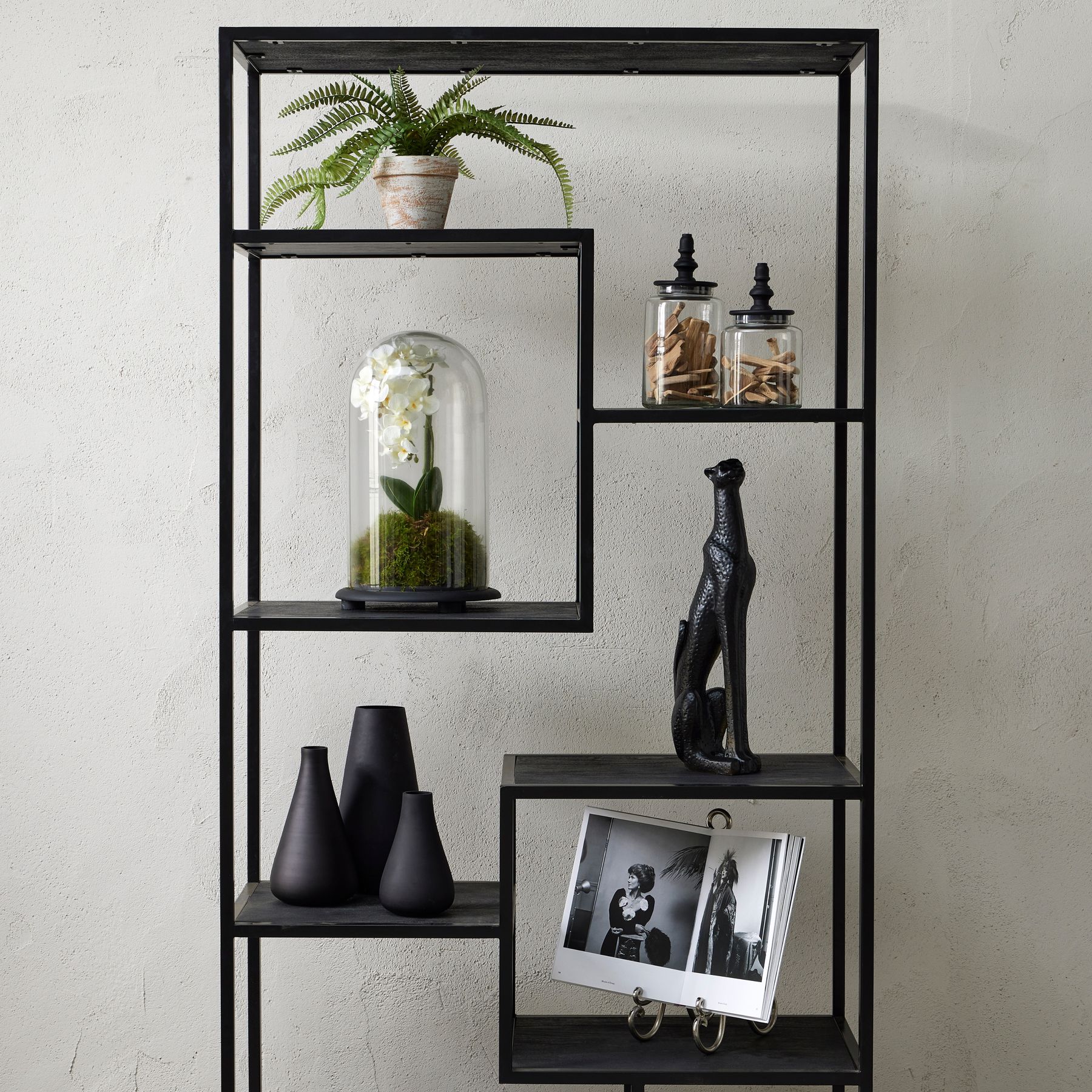 Black Glass Vase Wholesale by Hill Interiors