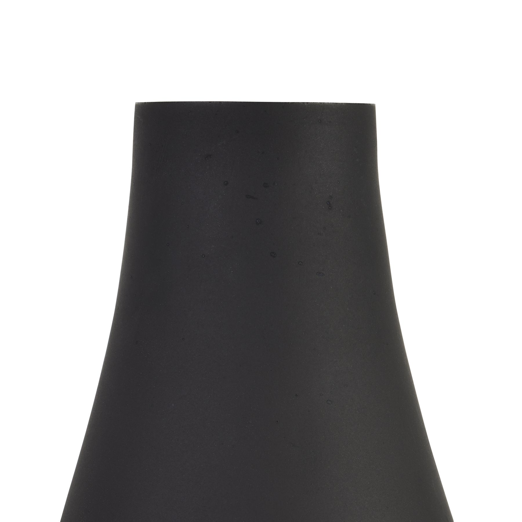 Black Tapered Glass Vase - Image 2