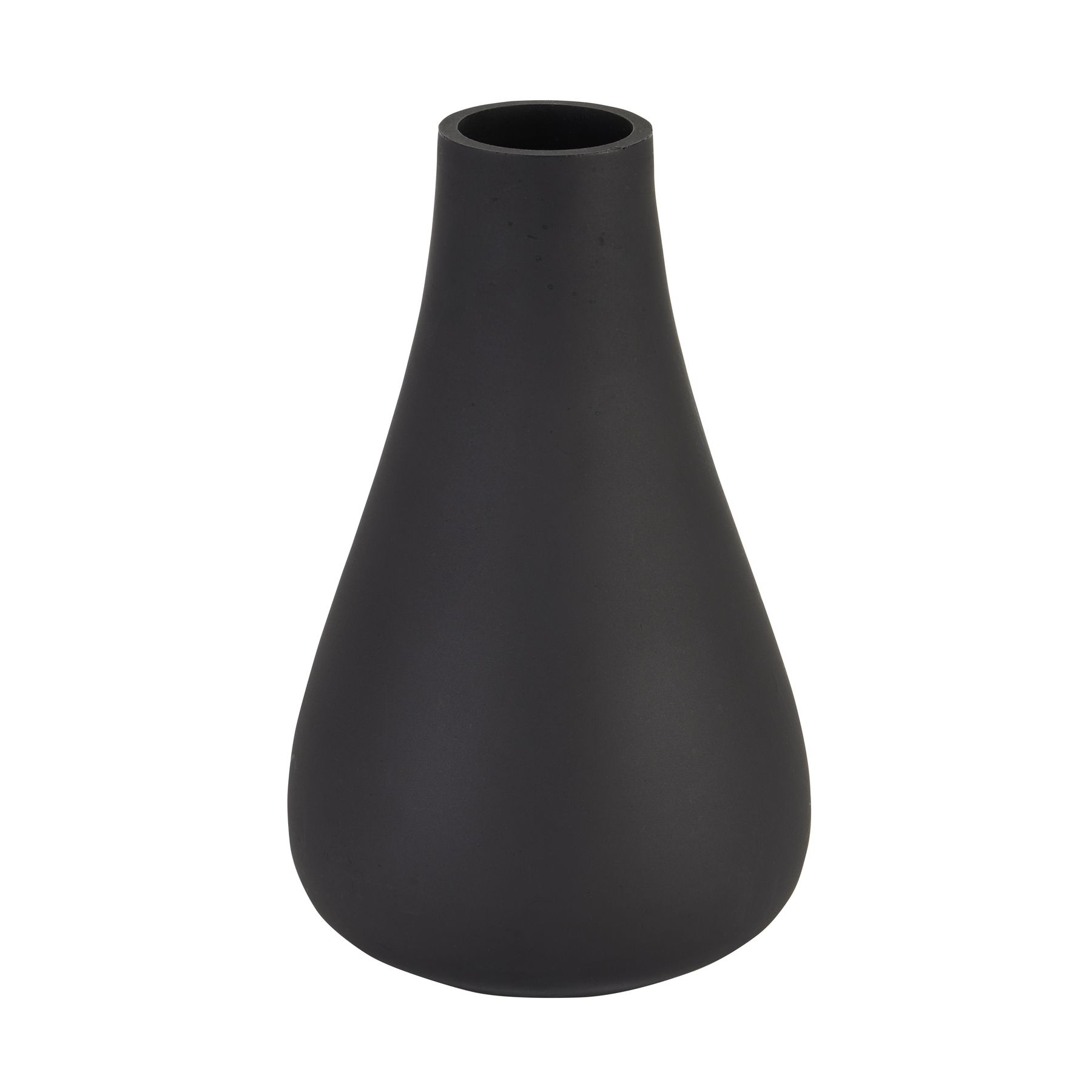 Black Tapered Glass Vase - Image 1