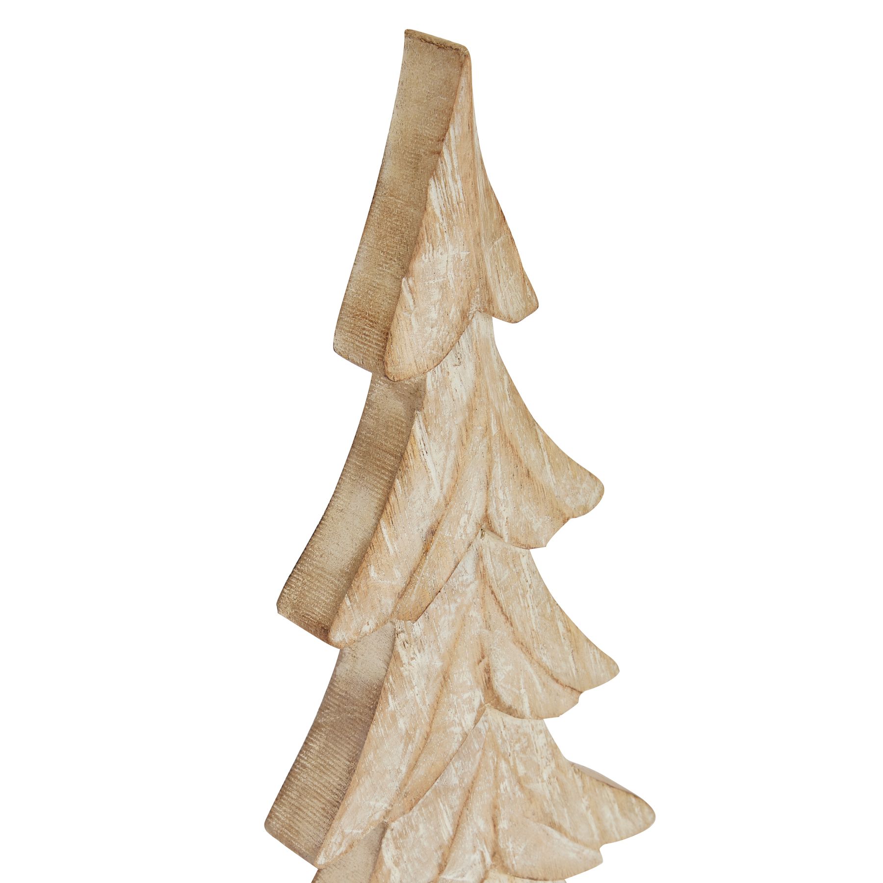 Carved Wood Christmas Tree - Image 2