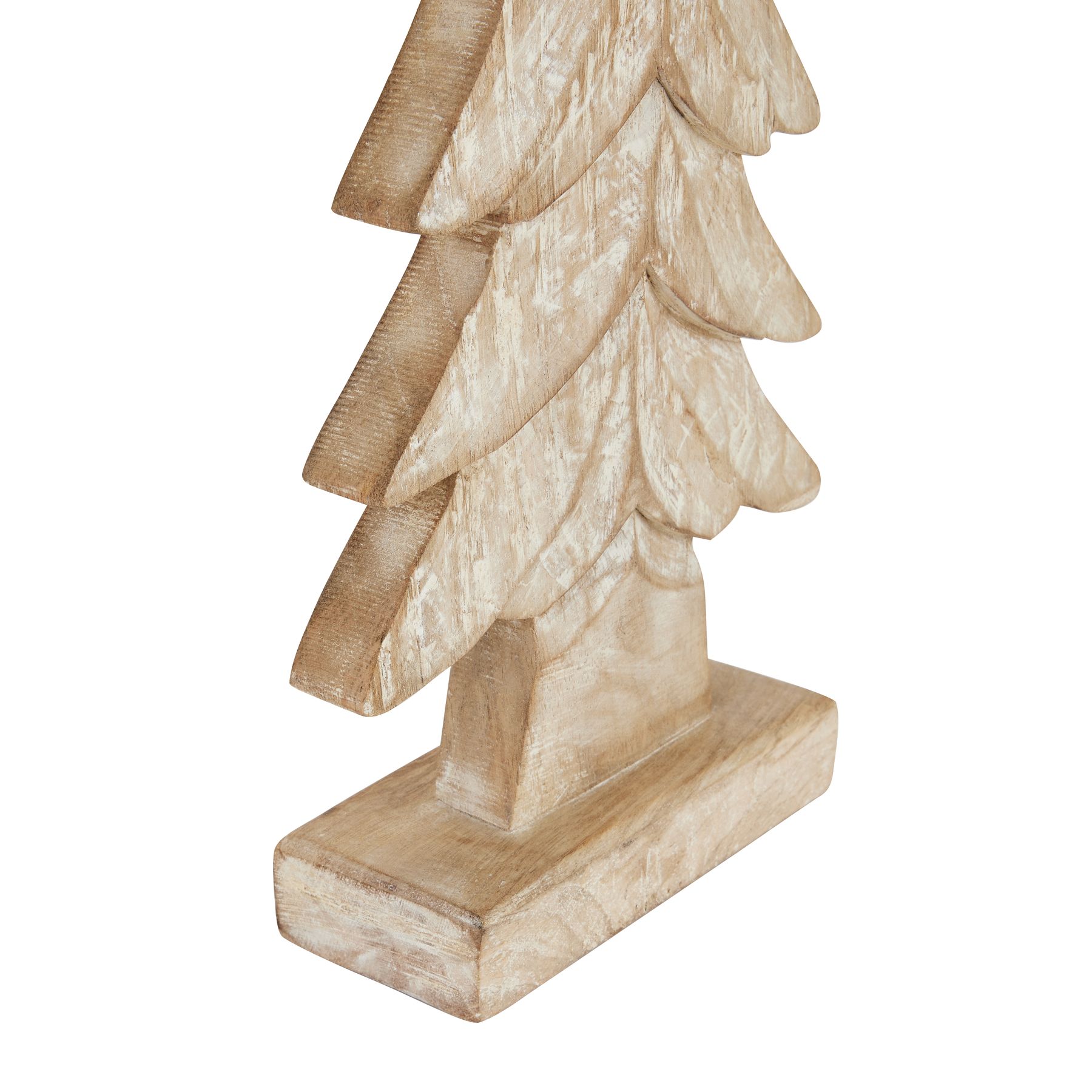 Carved Wood Large Christmas Tree - Image 2