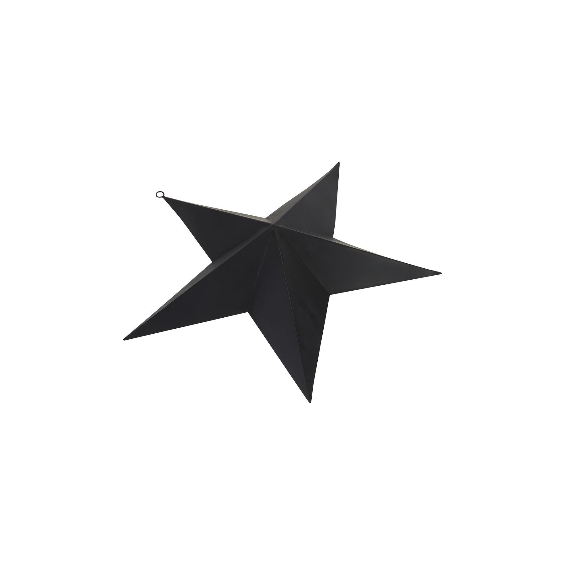 Matt Black Convexed Large Star - Image 1