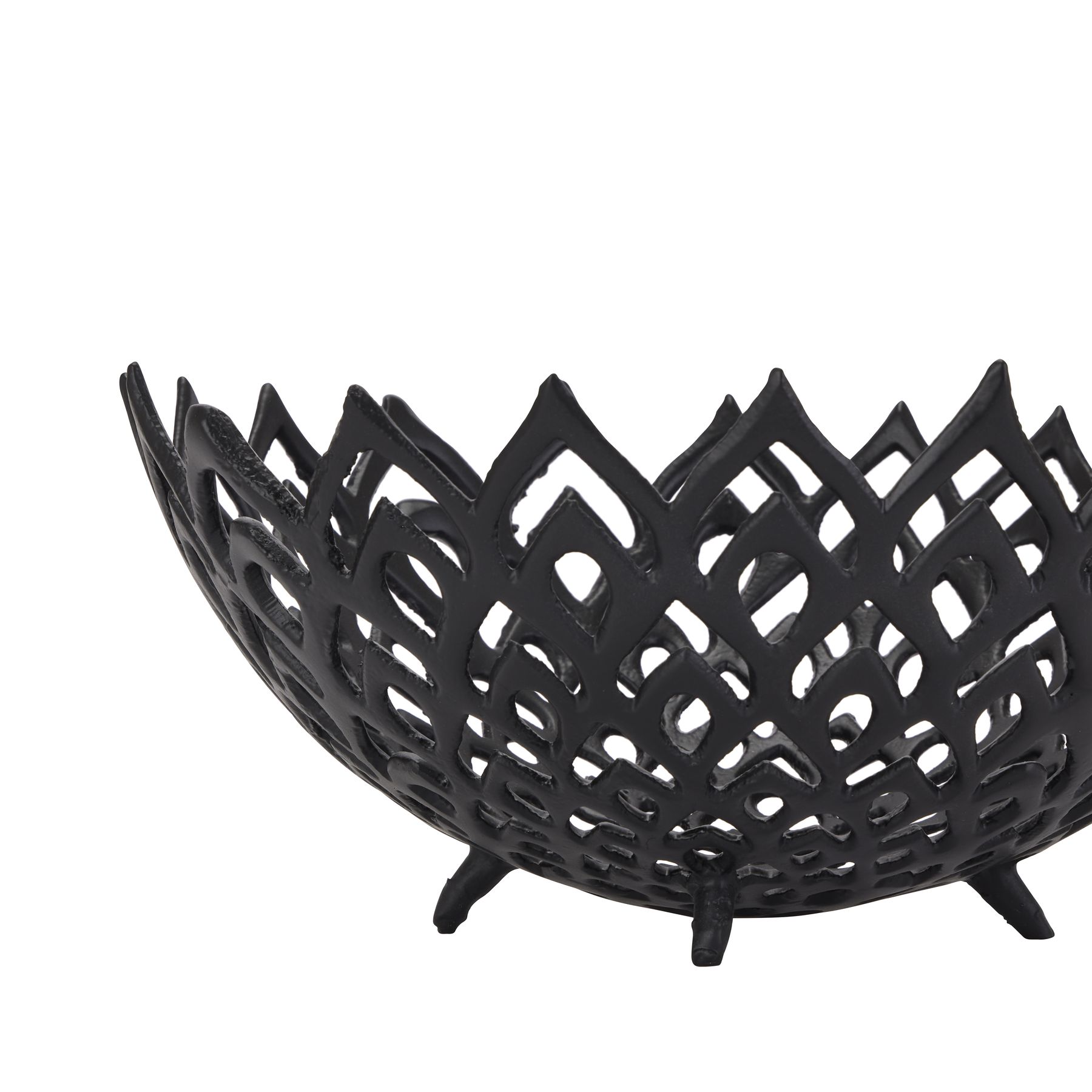 Black Cast Lattice Bowl - Image 2