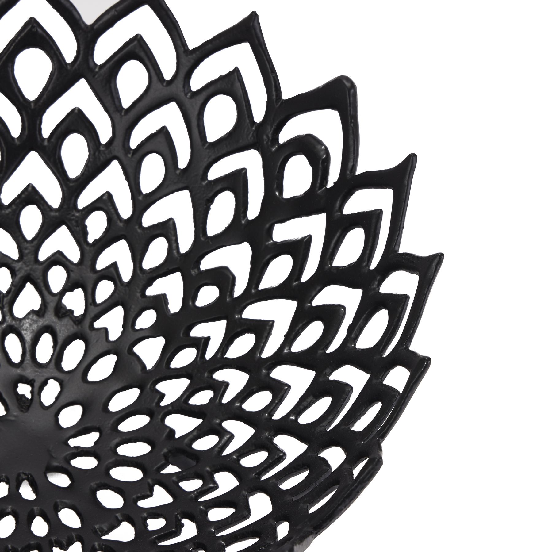 Black Cast Lattice Bowl - Image 3