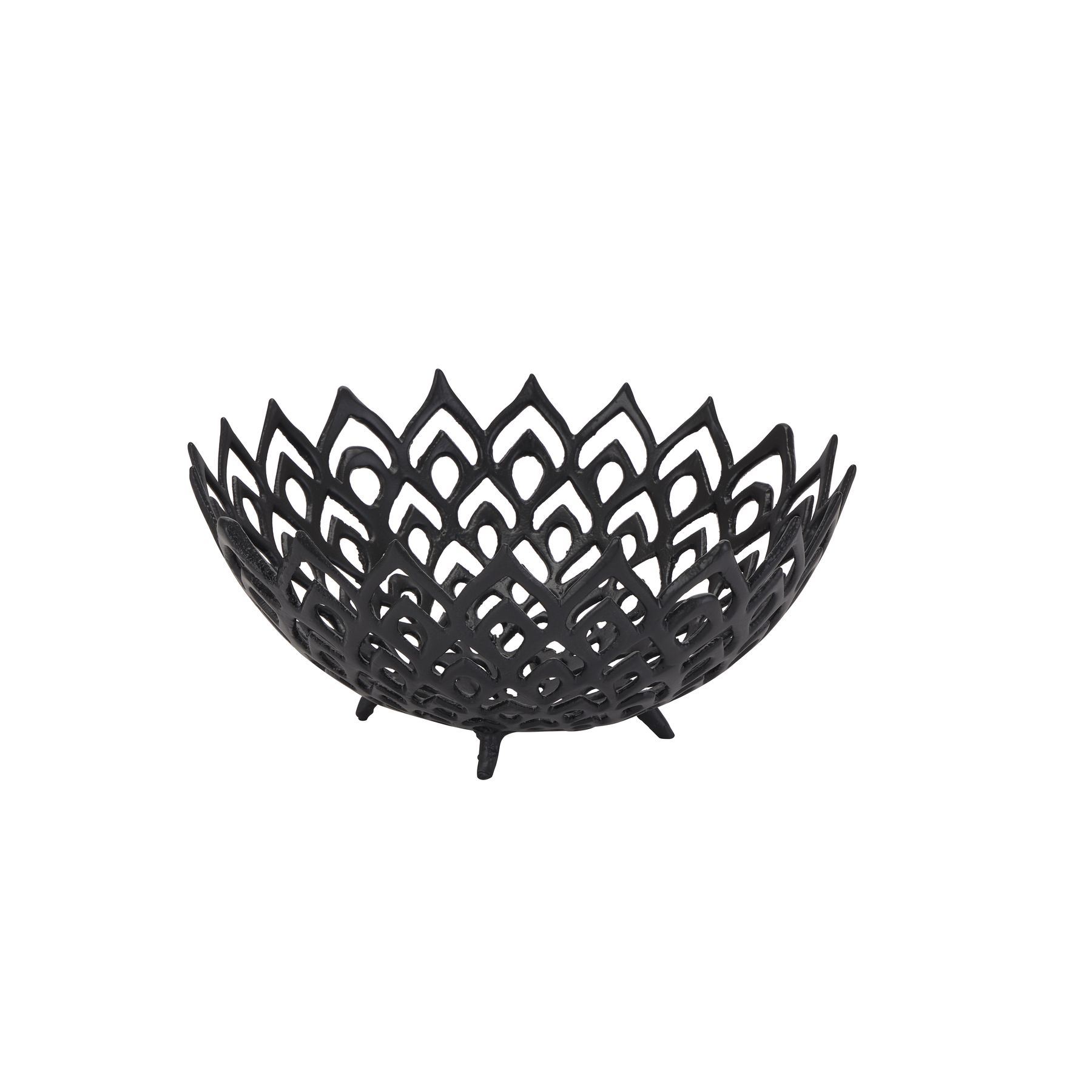 Black Cast Lattice Bowl - Image 1