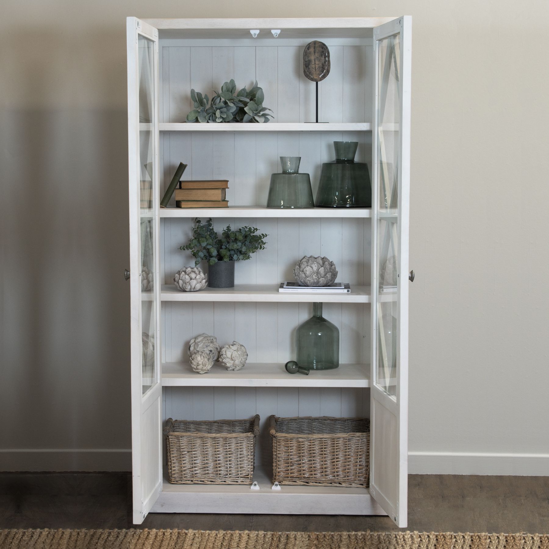 Stamford Plank Collection Tall Display Cabinet - Image 6