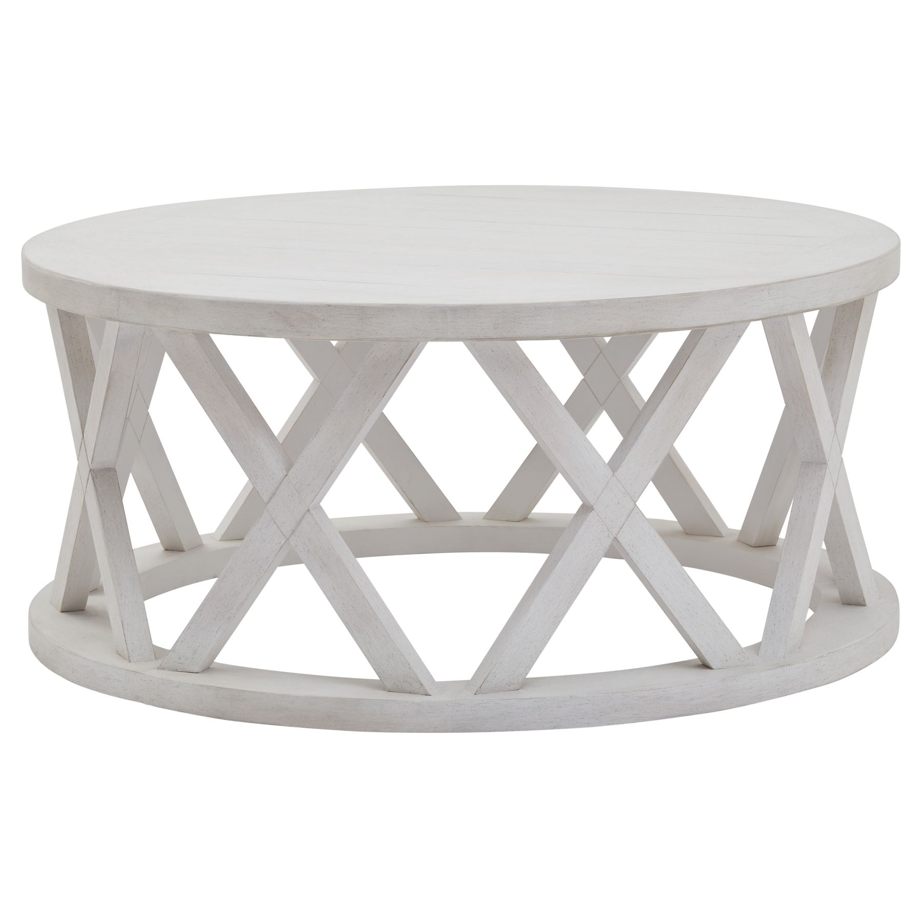 Stamford Plank Collection Round Coffee Table - Image 1
