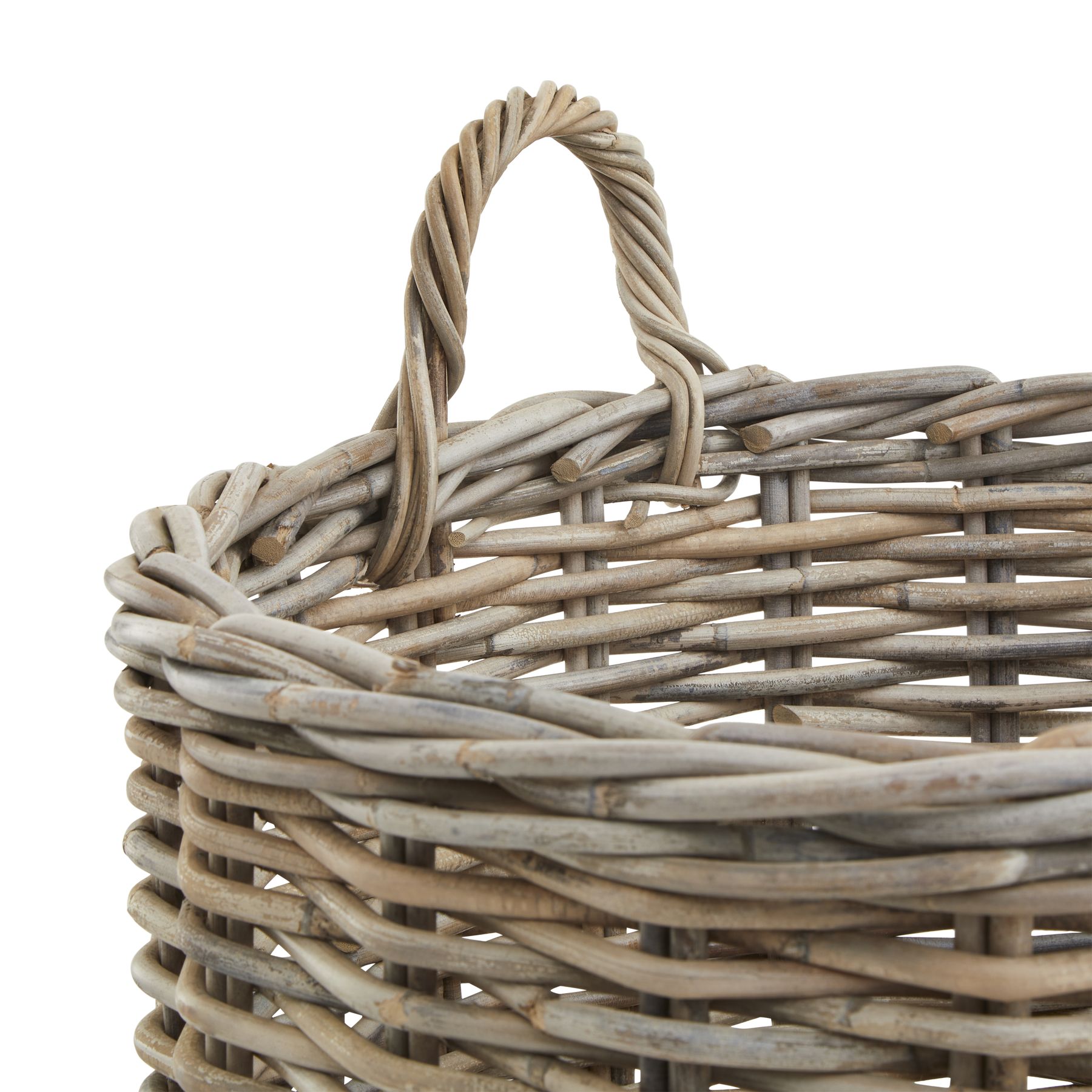 Set of 3 Kubu Rattan Round Storage Baskets - Image 2