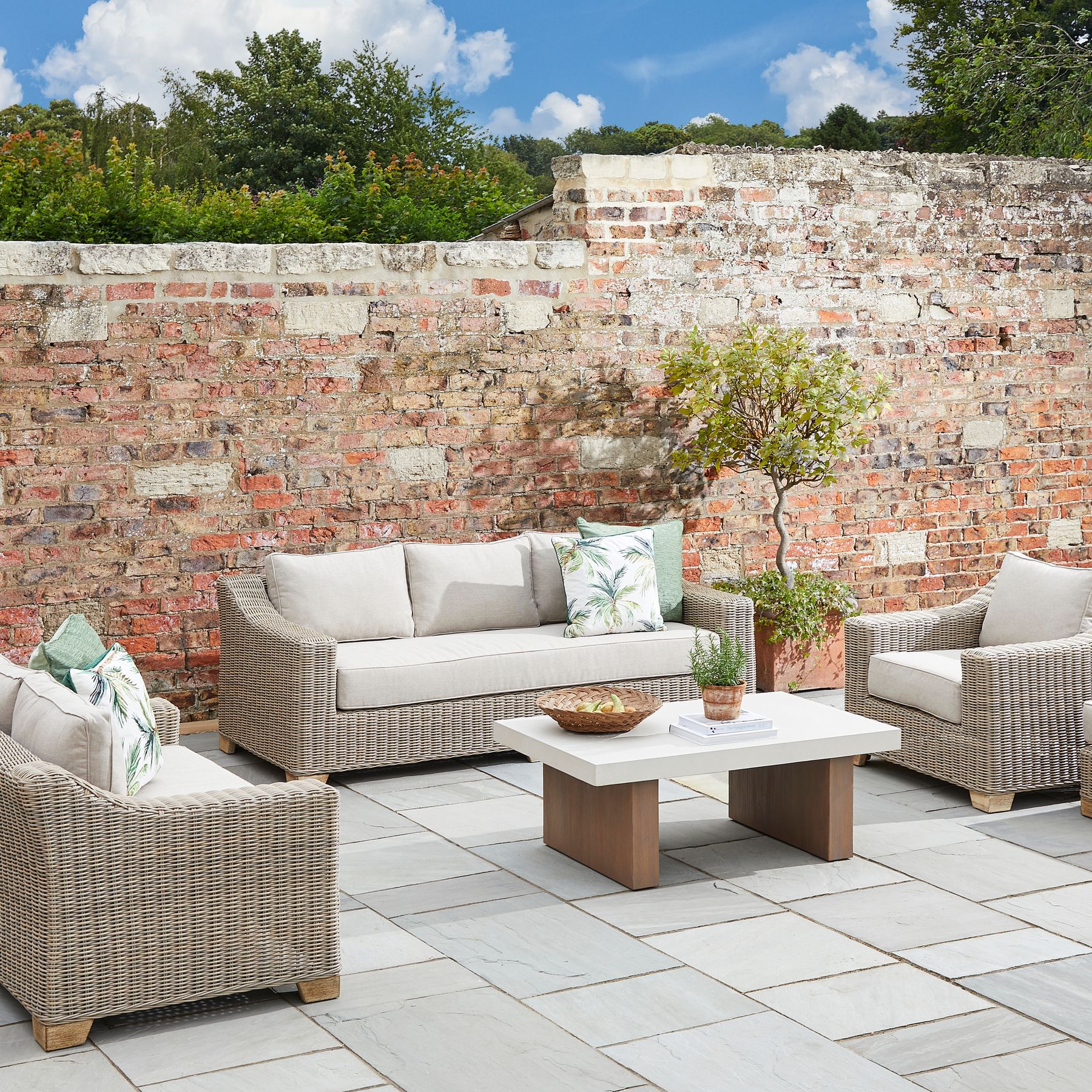 Capri Collection Outdoor Three Seater Sofa - Image 6