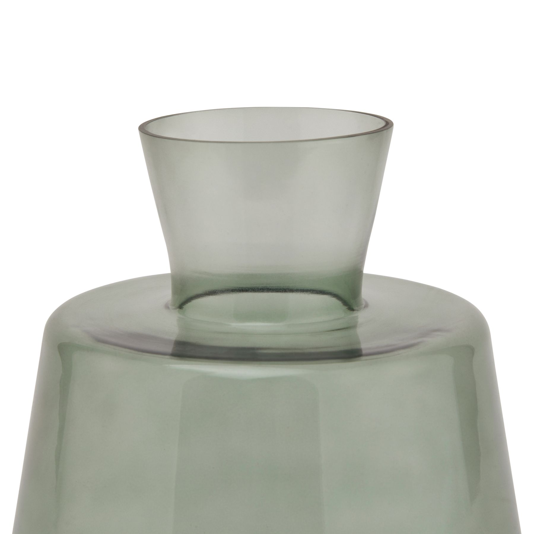 Smoked Sage Glass Ellipse Vase Wholesale by Hill Interiors