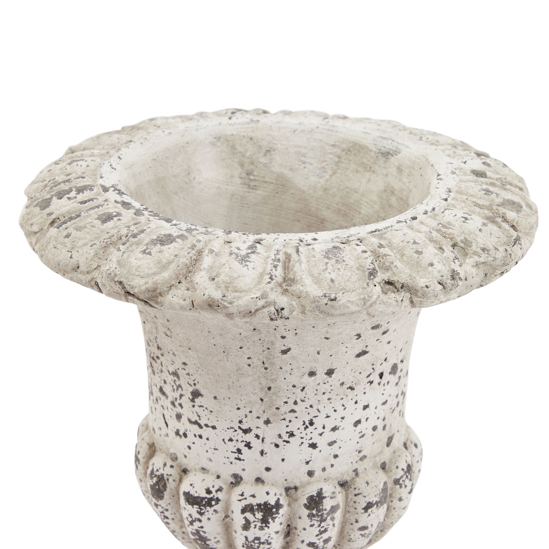 Fluted Stone Ceramic Urn - Image 2