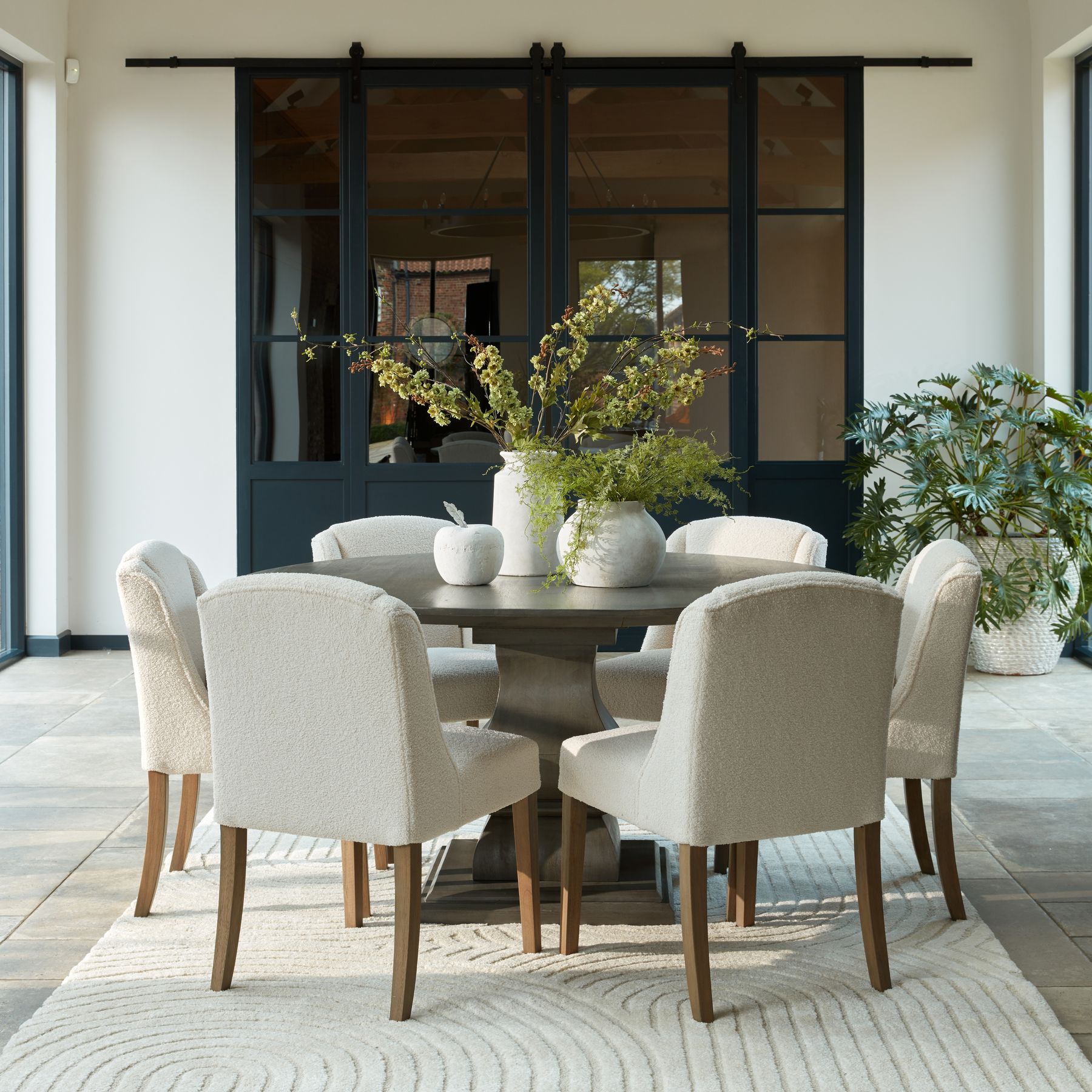 Compton Bouclé Dining Chair - Image 6