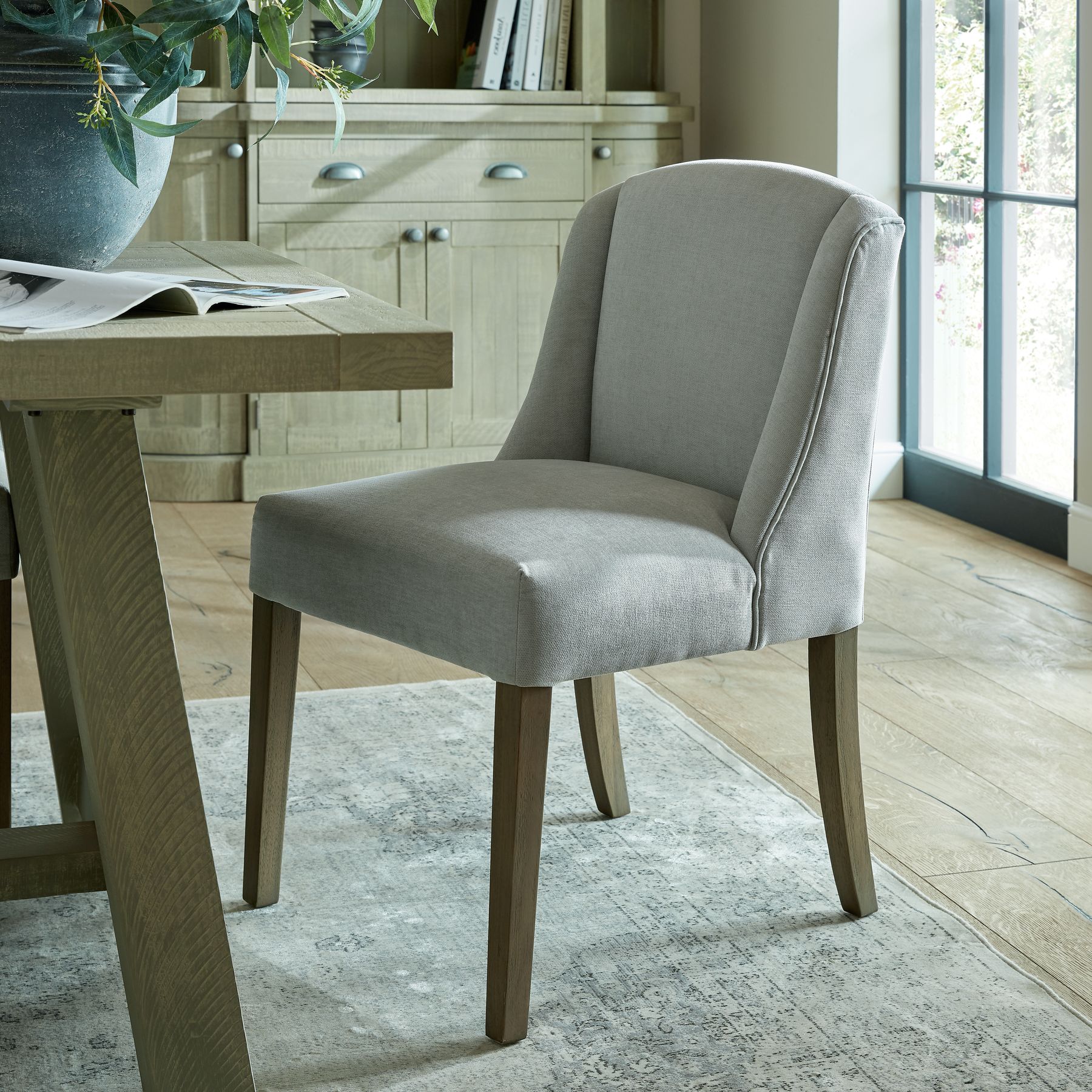 Compton Grey Dining Chair - Image 7
