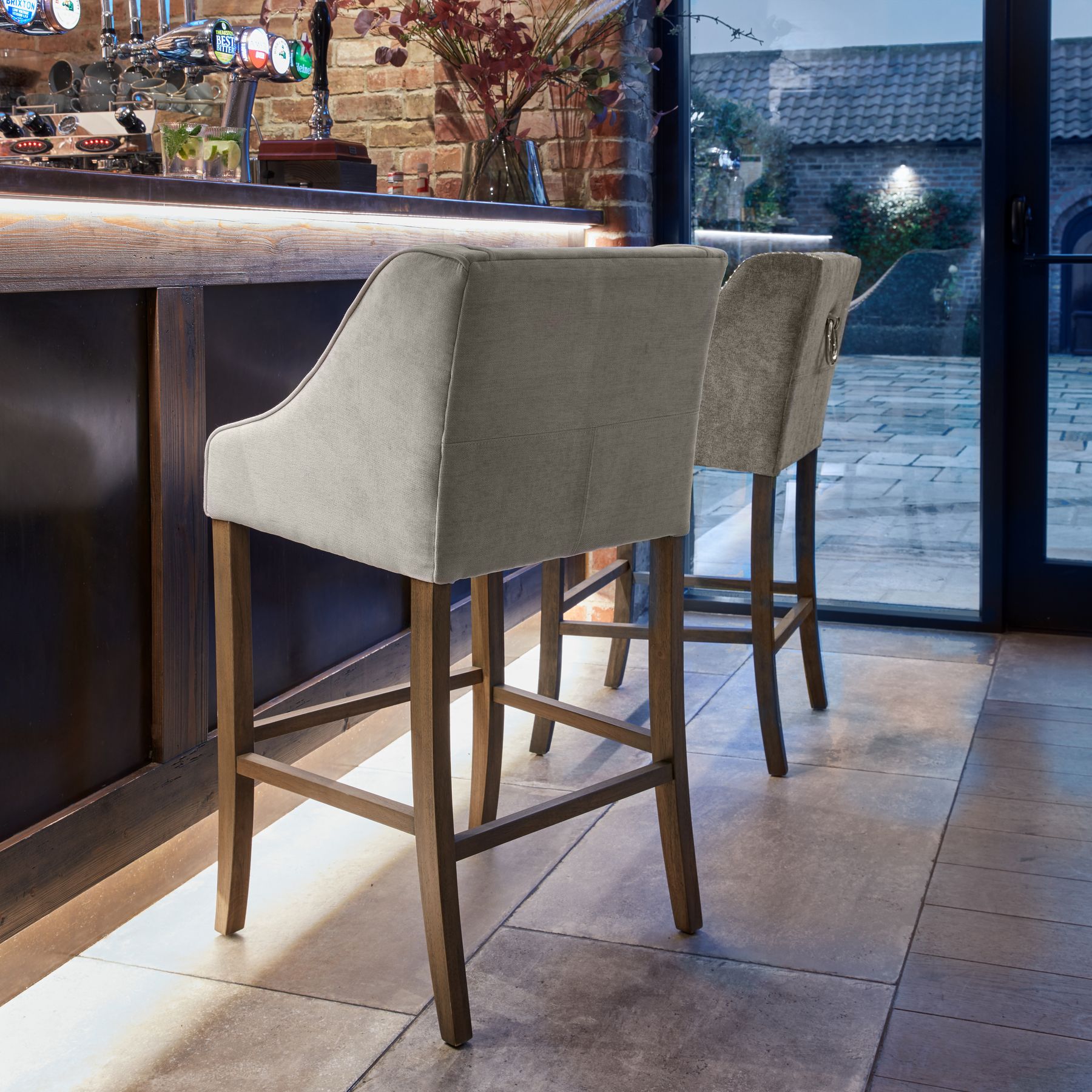 Epsom Grey Barstool - Image 6