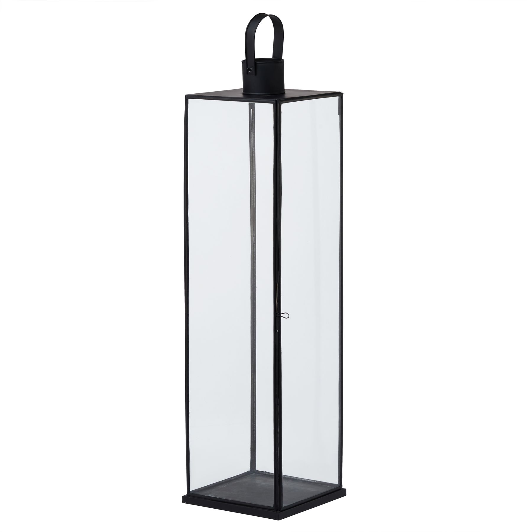 Flat Top Large Black Lantern - Image 1