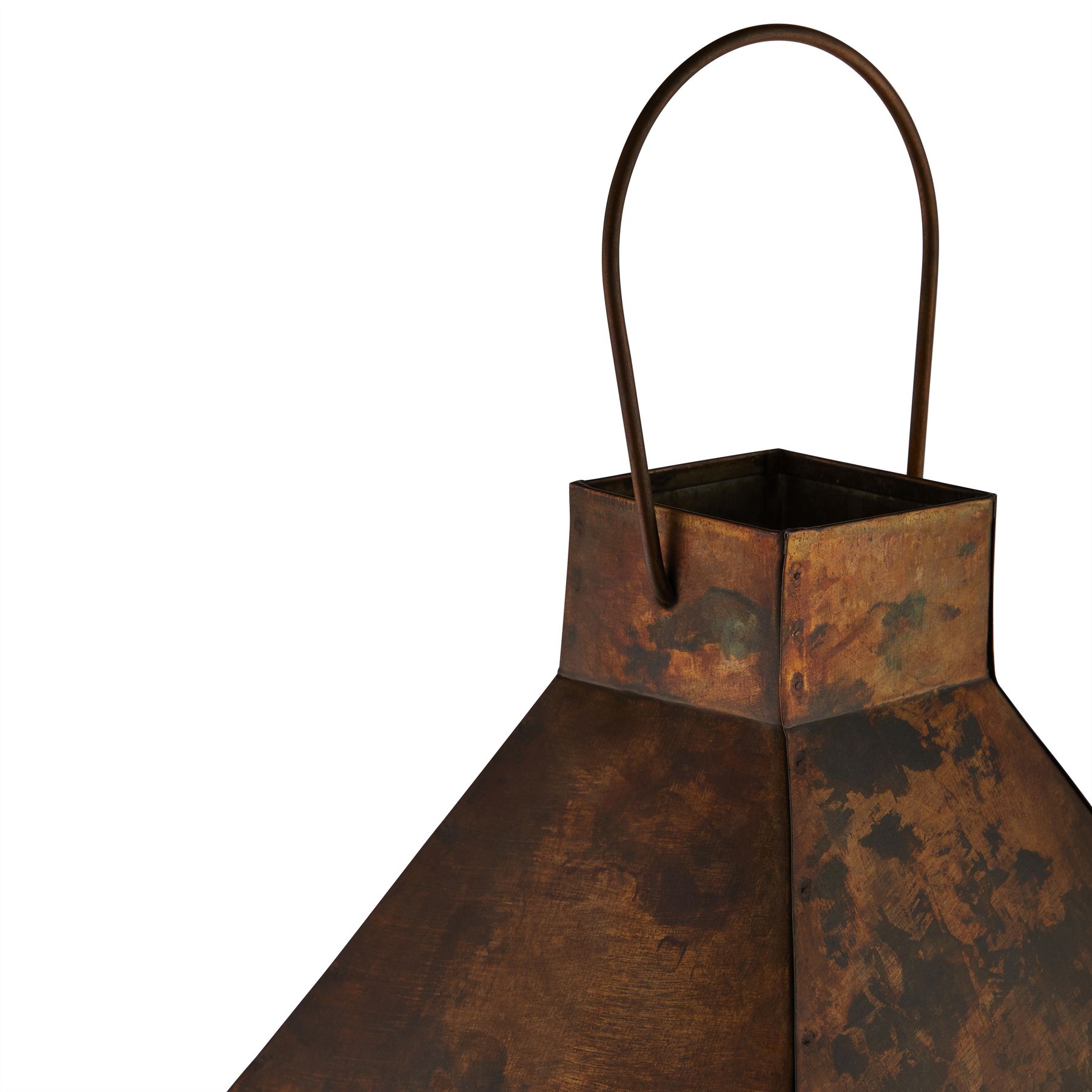 Burnished Brass Large Lantern - Image 2