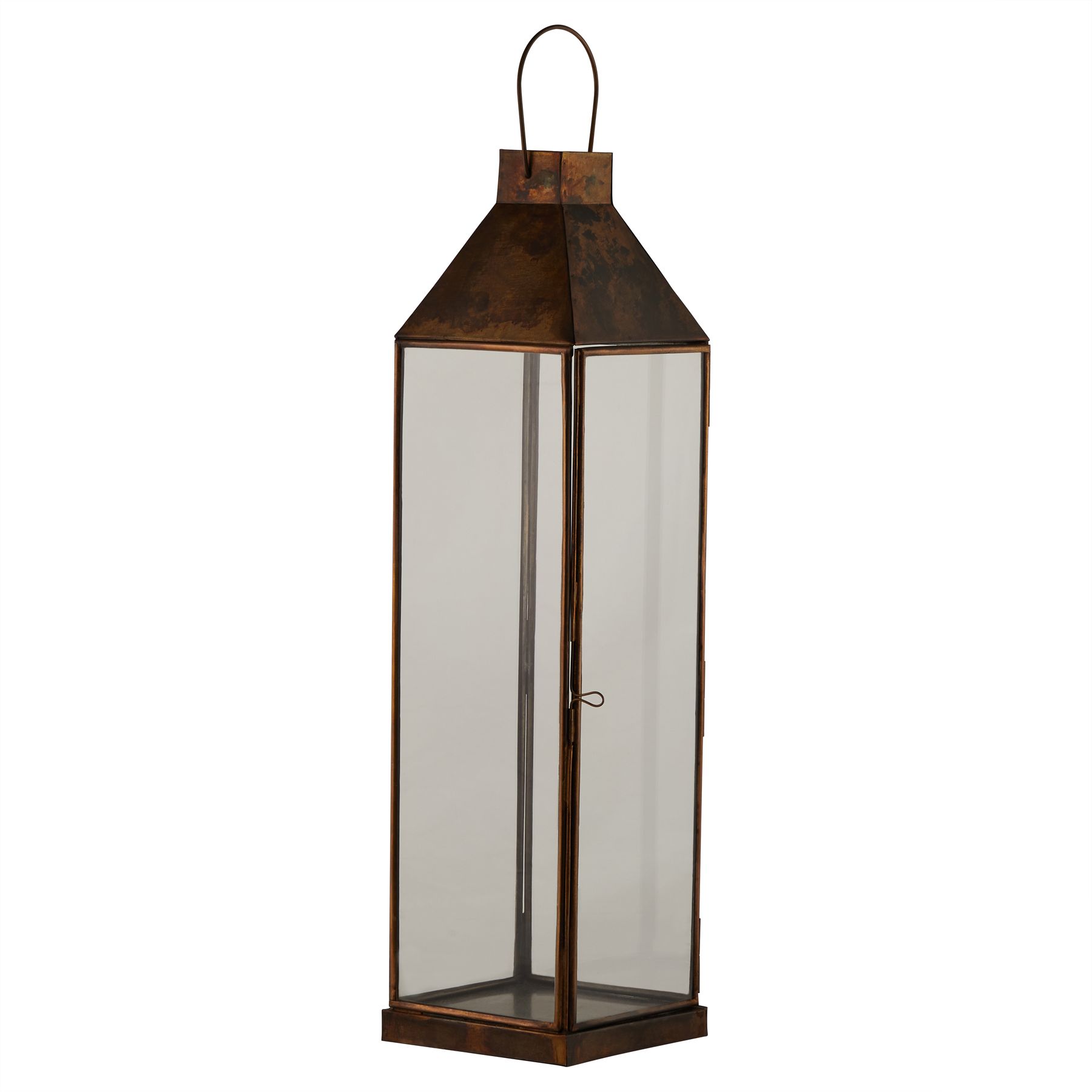 Burnished Brass Large Lantern - Image 1