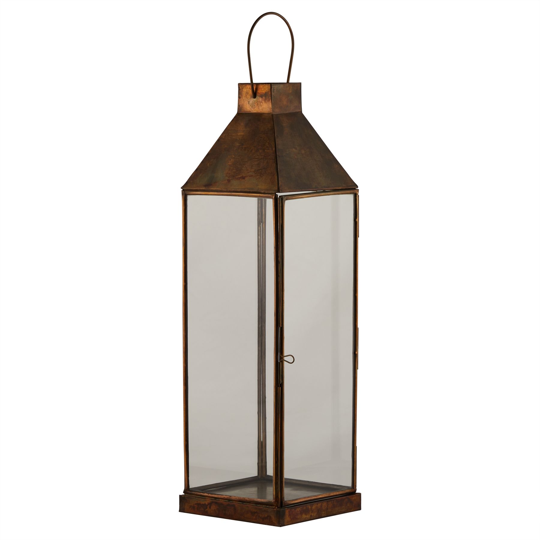 Burnished Brass Medium Lantern - Image 1