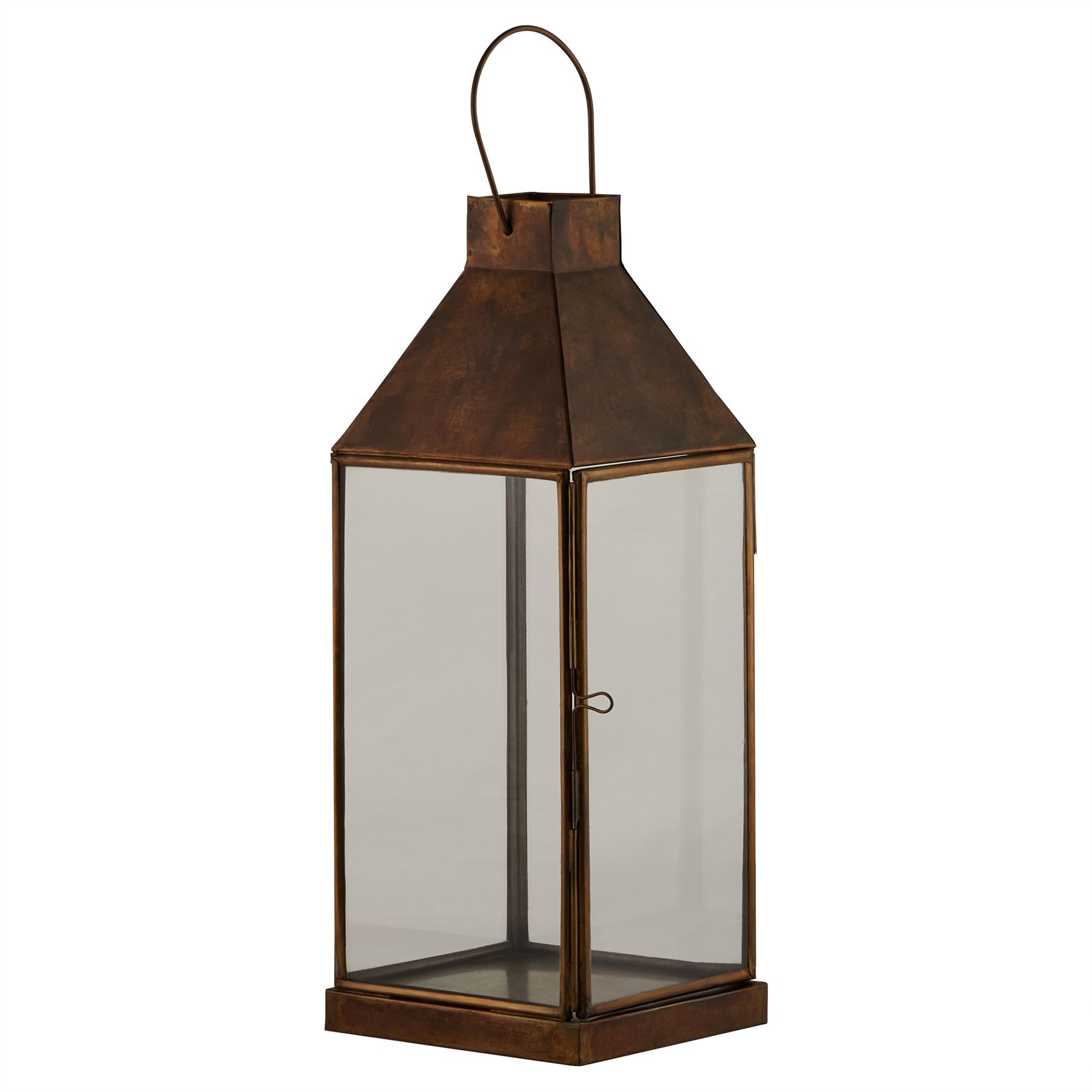 Burnished Brass Small Lantern - Image 1