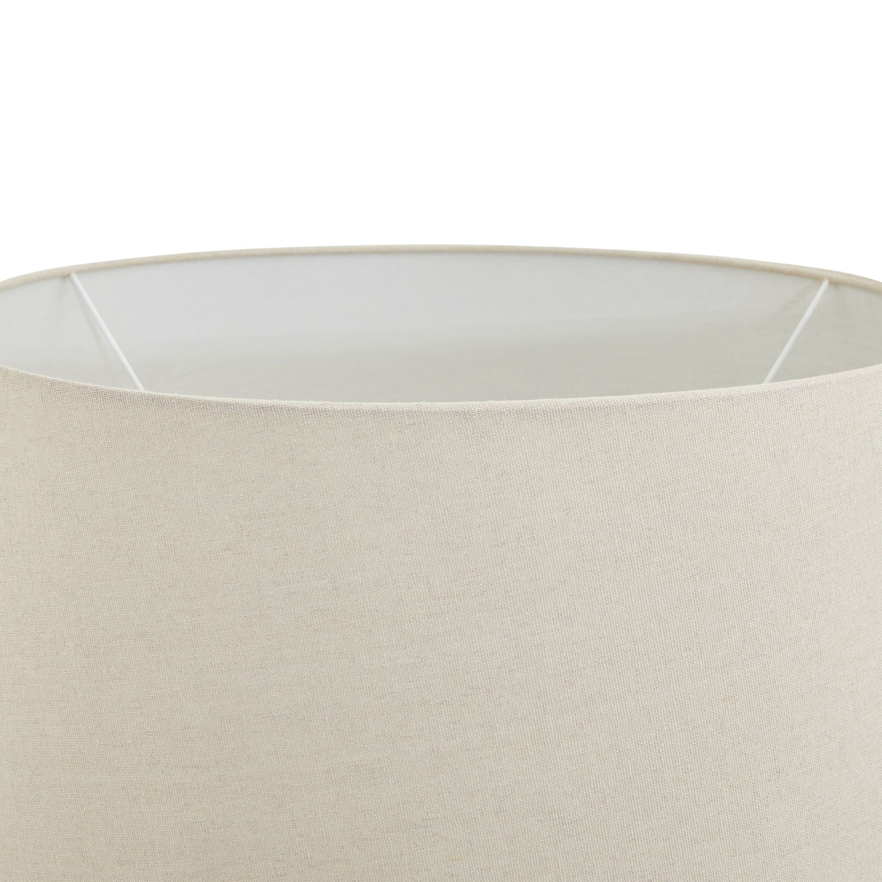Darcy Antique White Pillar Table Lamp With Linen Shade - Image 3