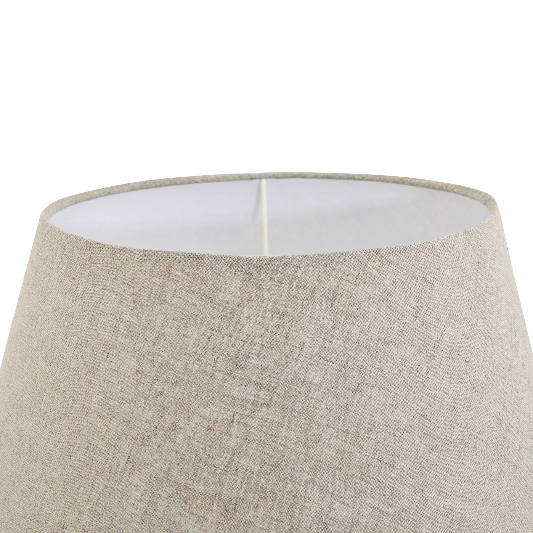 Amalfi Grey Pillar Table Lamp With Linen Shade - Image 3