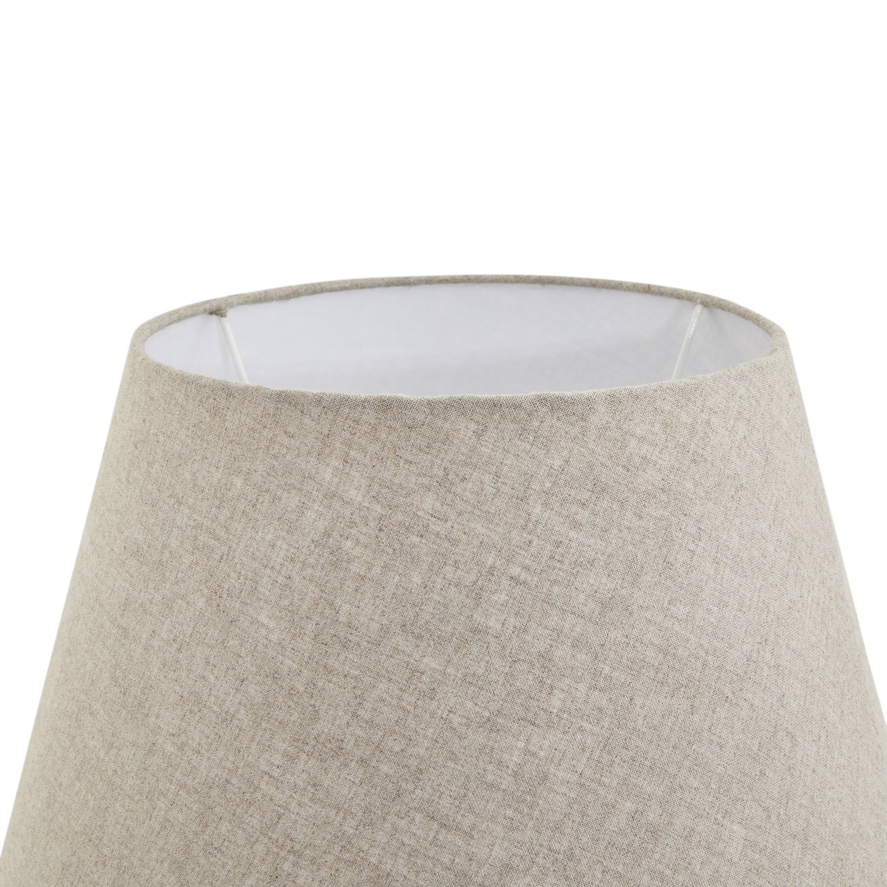 Amalfi Grey Candlestick Table Lamp With Linen Shade - Image 3