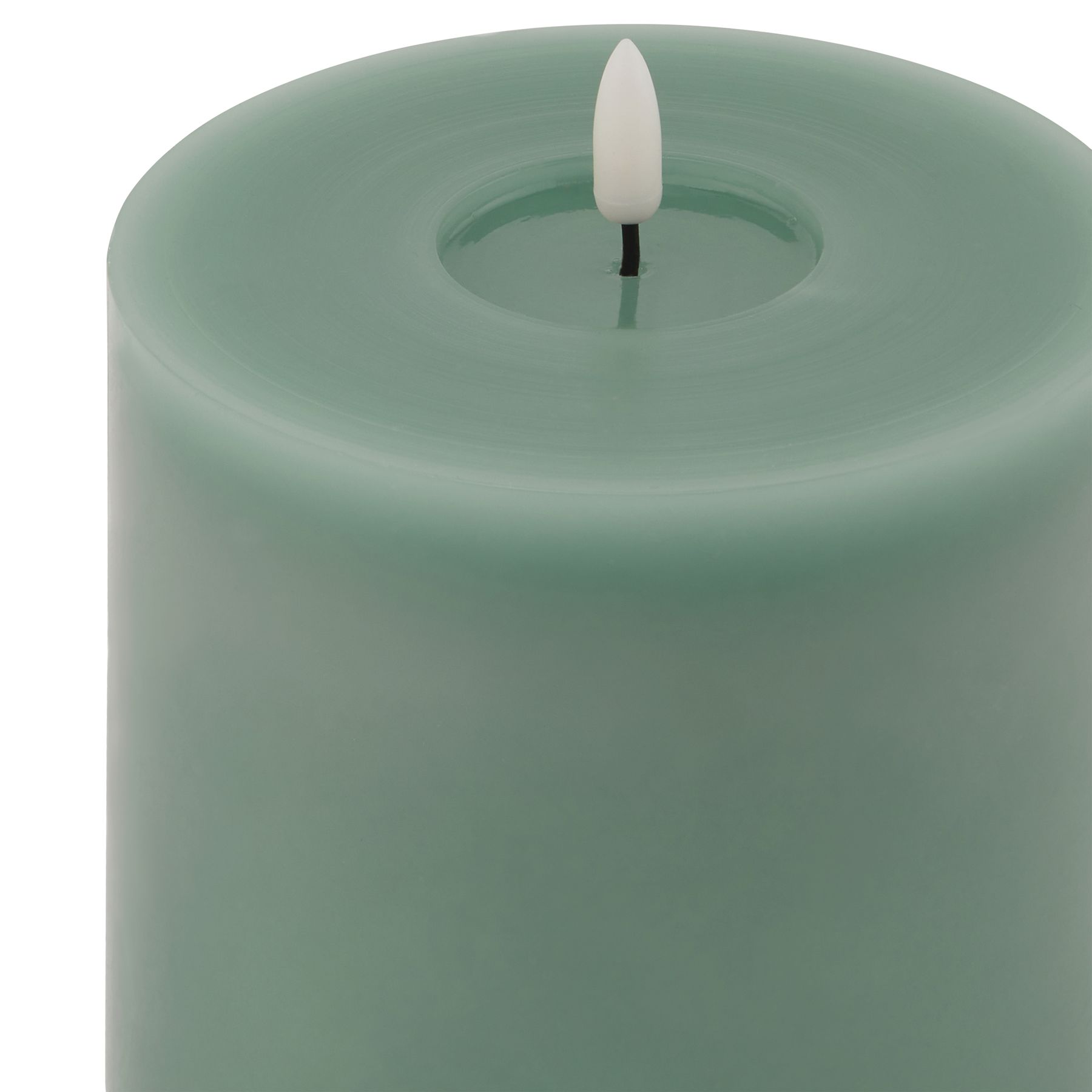 Luxe Collection Melt Effect 5x5 Sage LED Wax Candle - Image 2