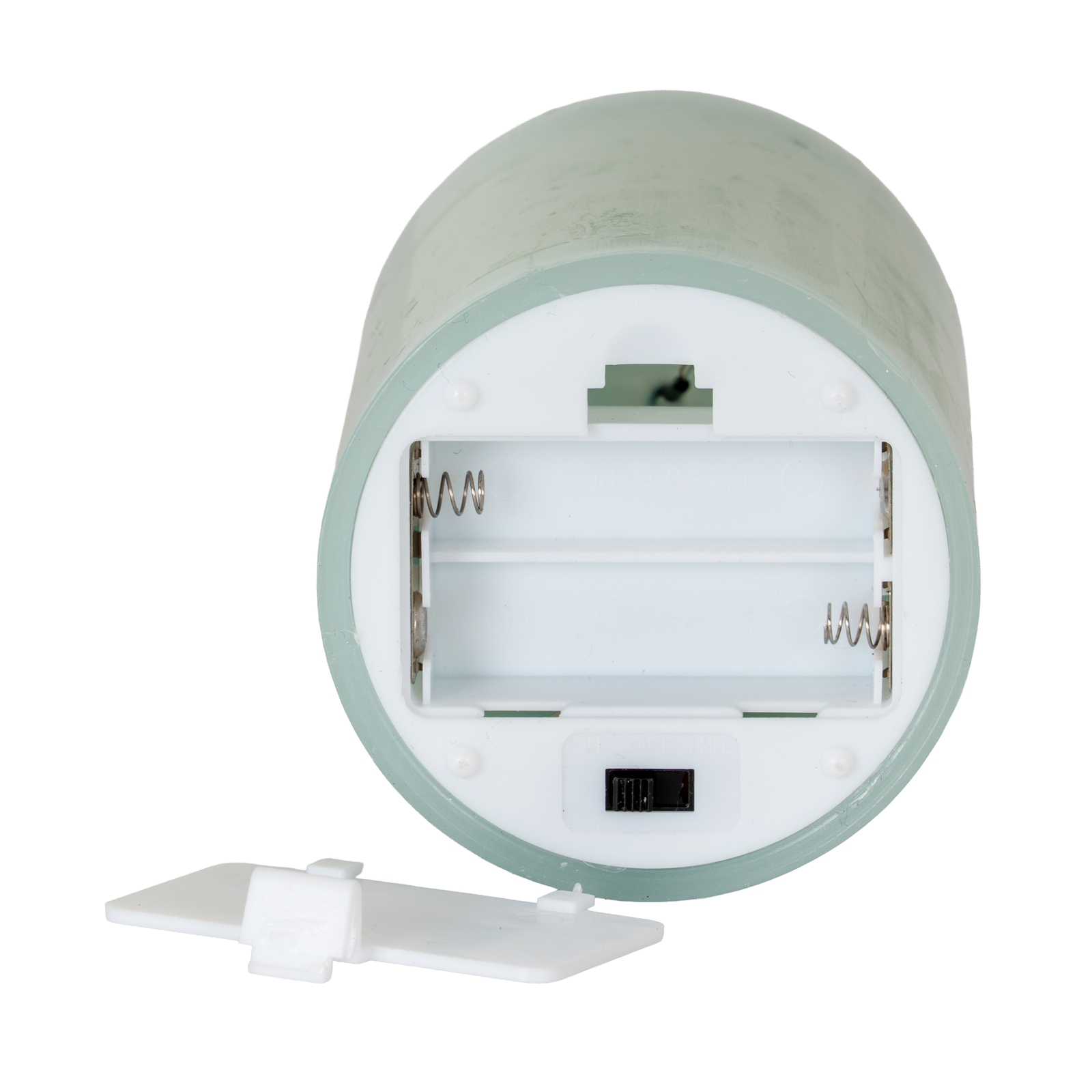 Luxe Collection Melt Effect 6x8 Sage LED Wax Candle - Image 3