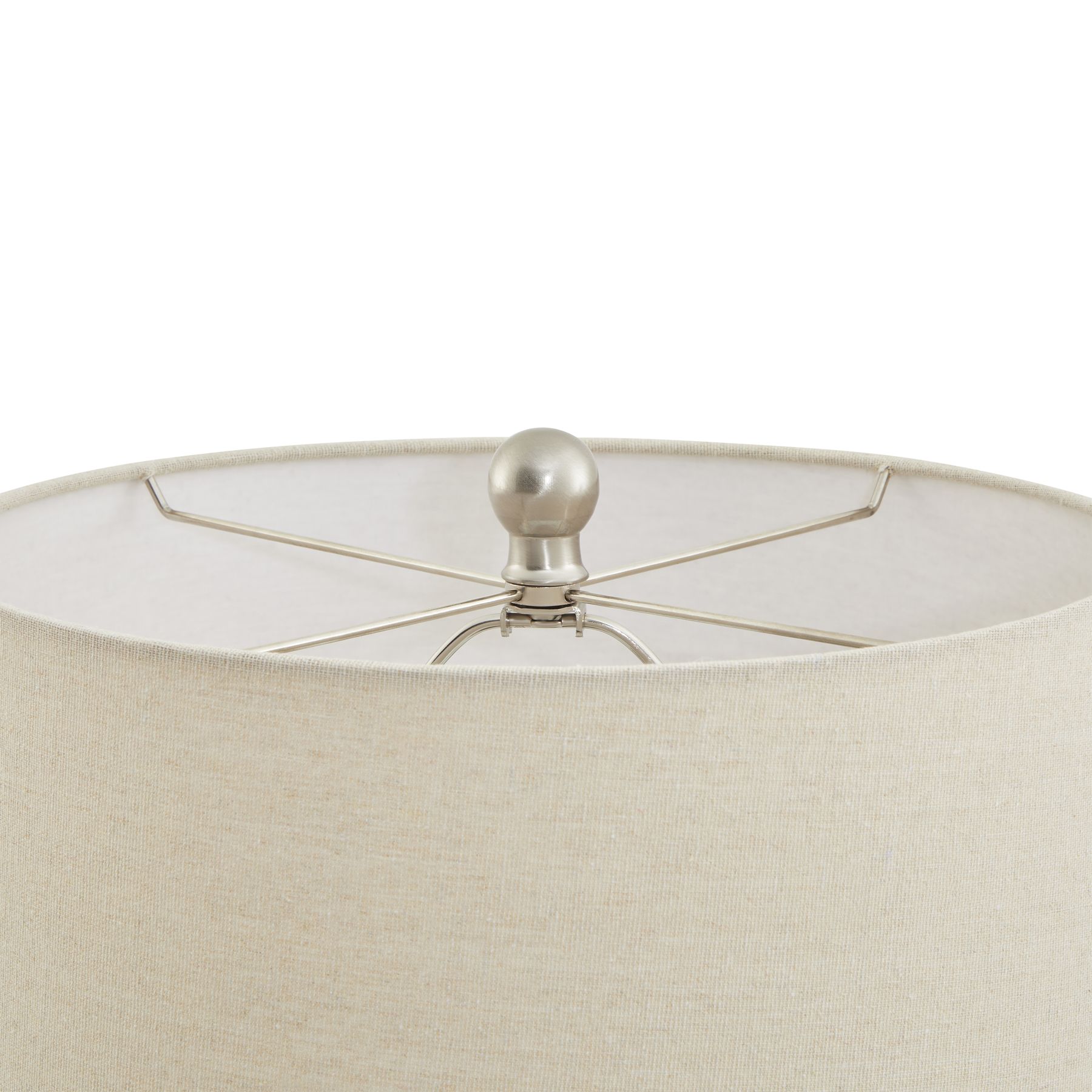 Lattice Ceramic Table Lamp With Linen Shade - Image 3