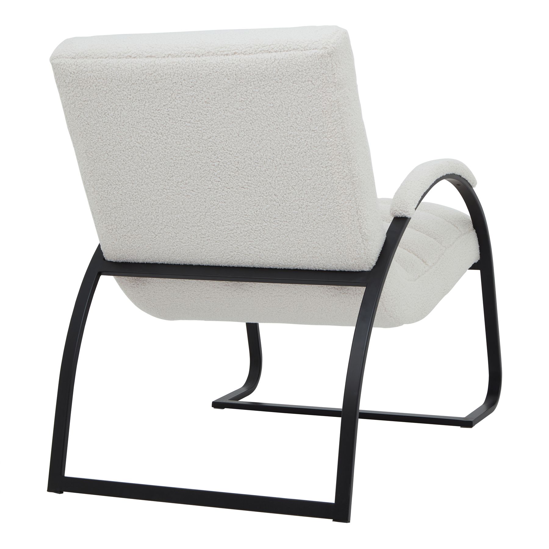 Bouclé Ribbed Ark Chair - Image 2
