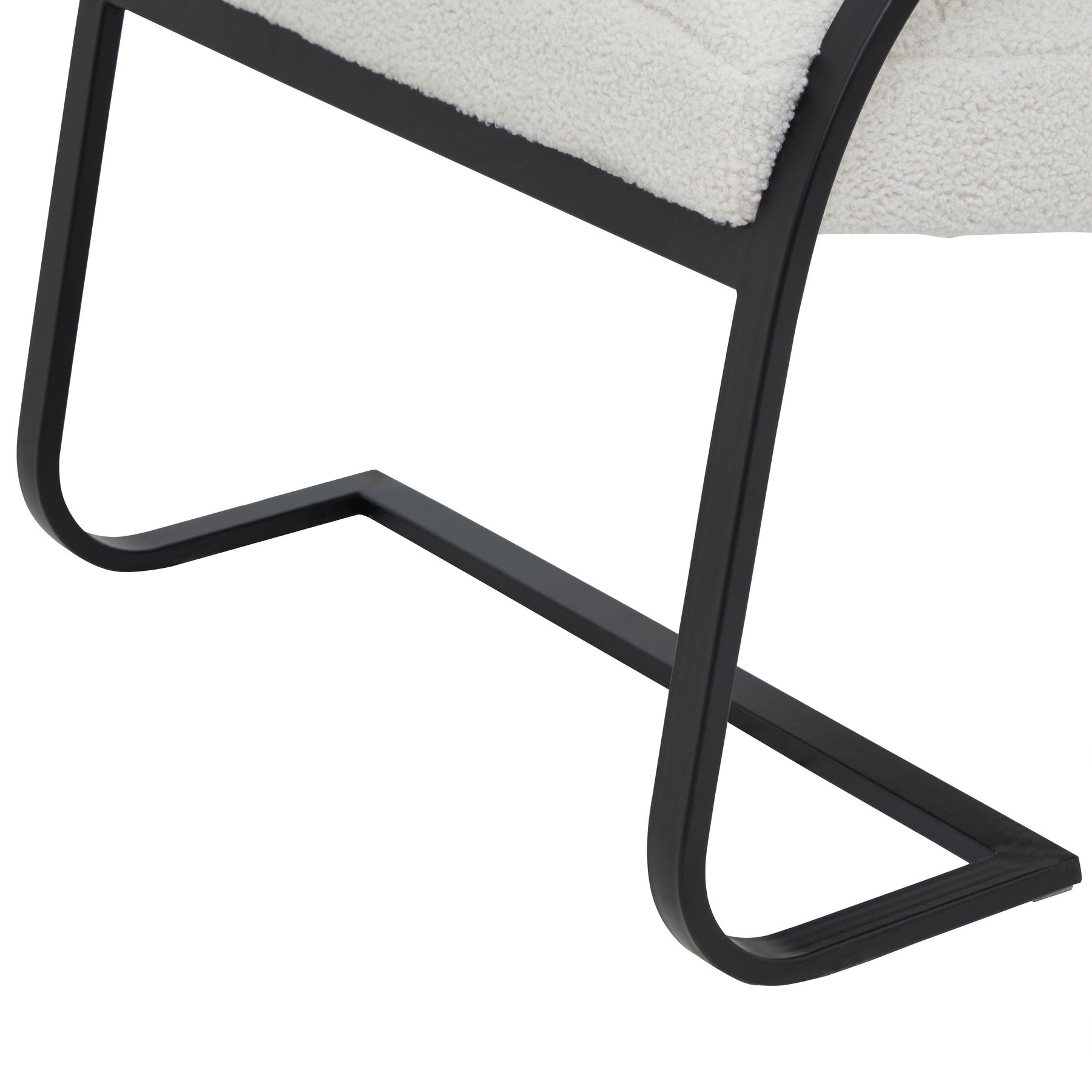 Bouclé Ribbed Ark Chair - Image 5