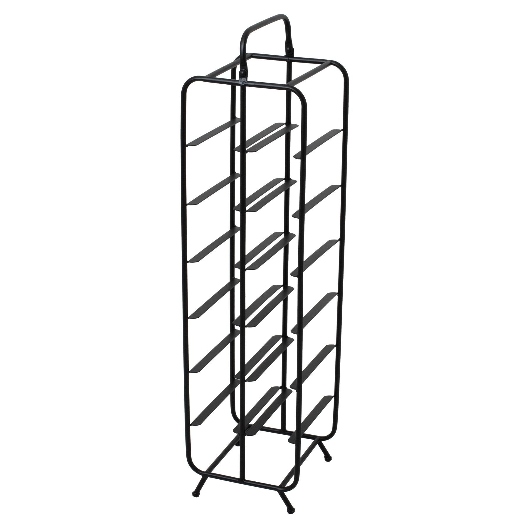 Industrial Inspired Matt Black 12 Bottle Wine Holder Wholesale by