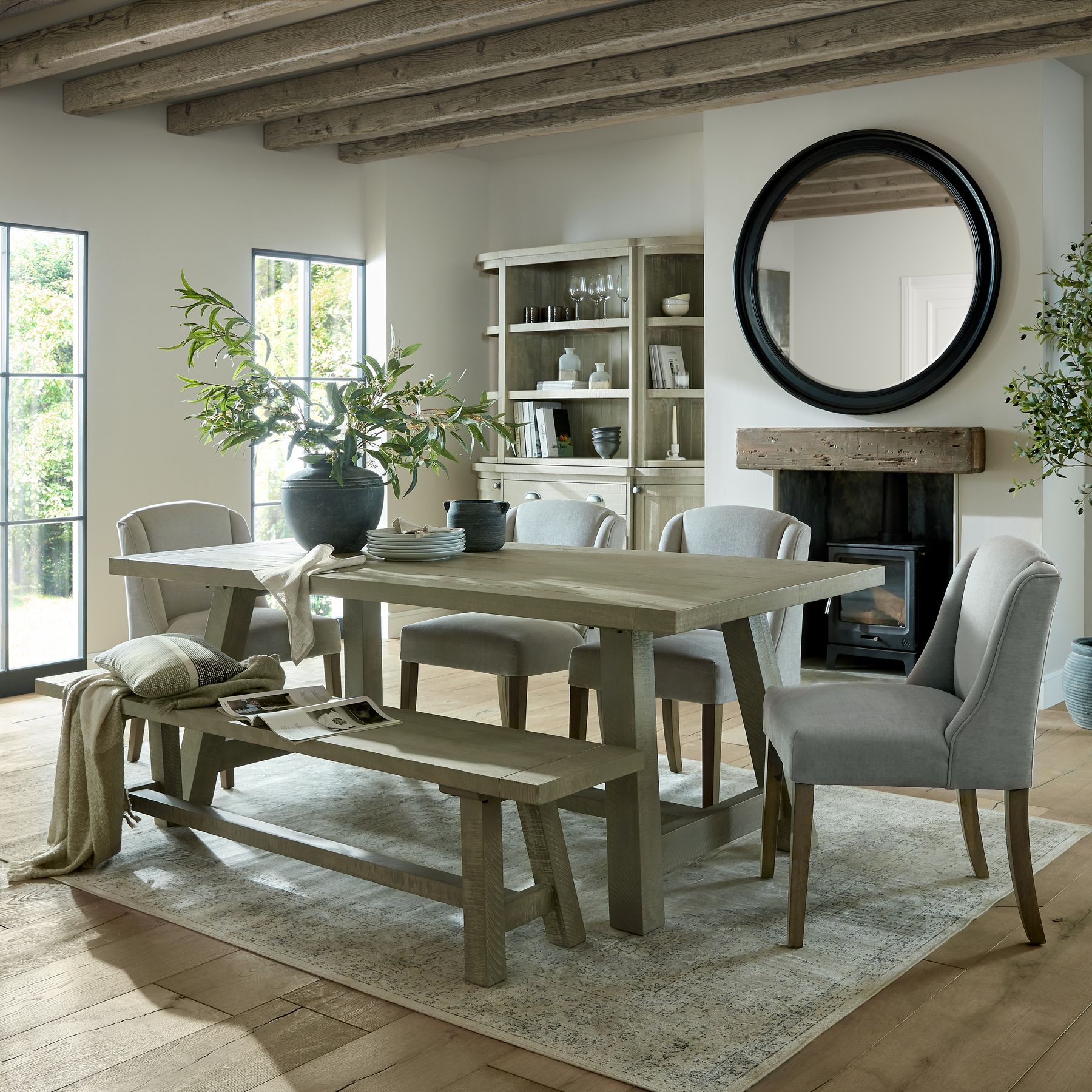 Saltaire Collection Rectangular Dining Table - Image 5